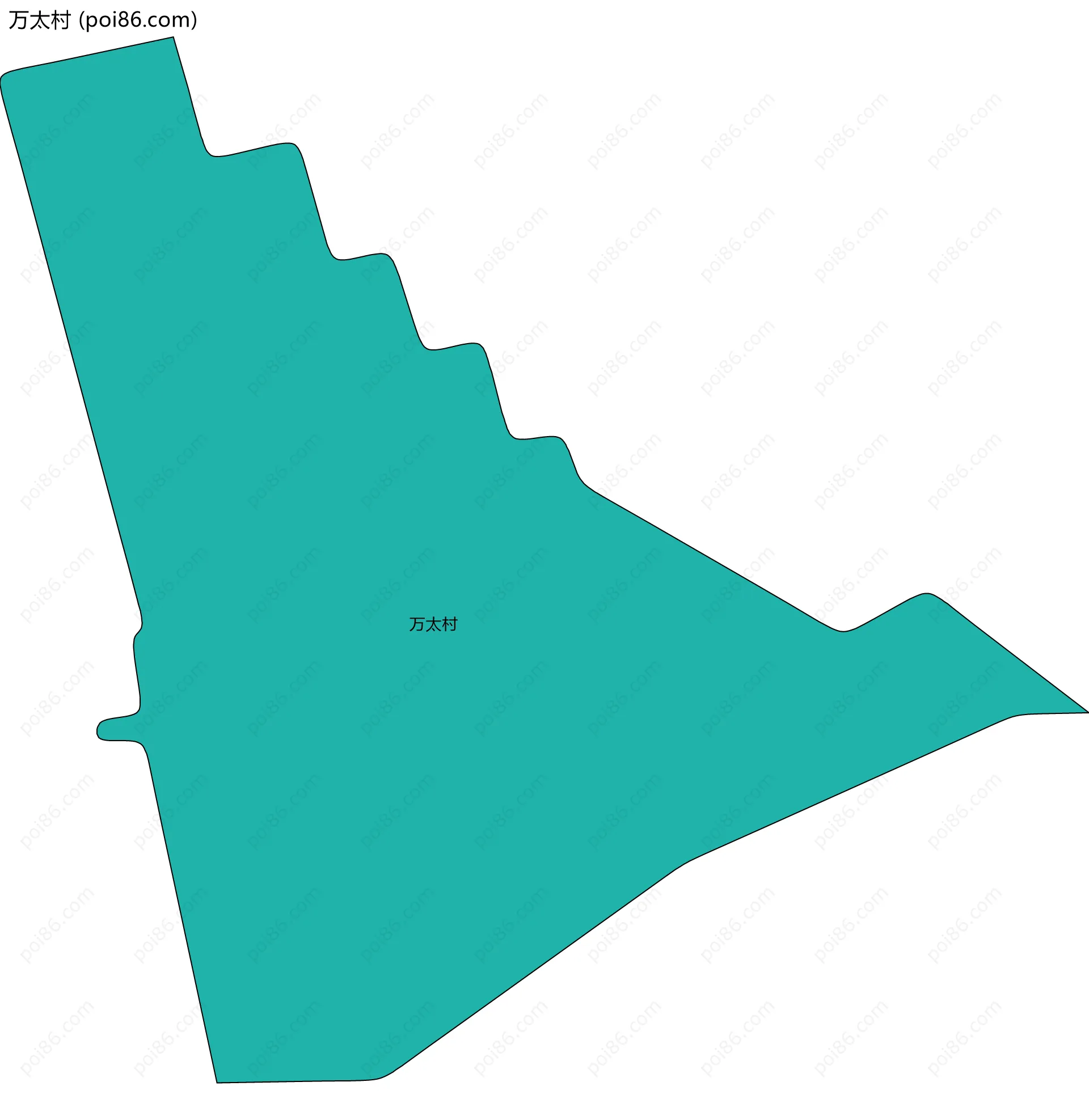 万太村边界地图
