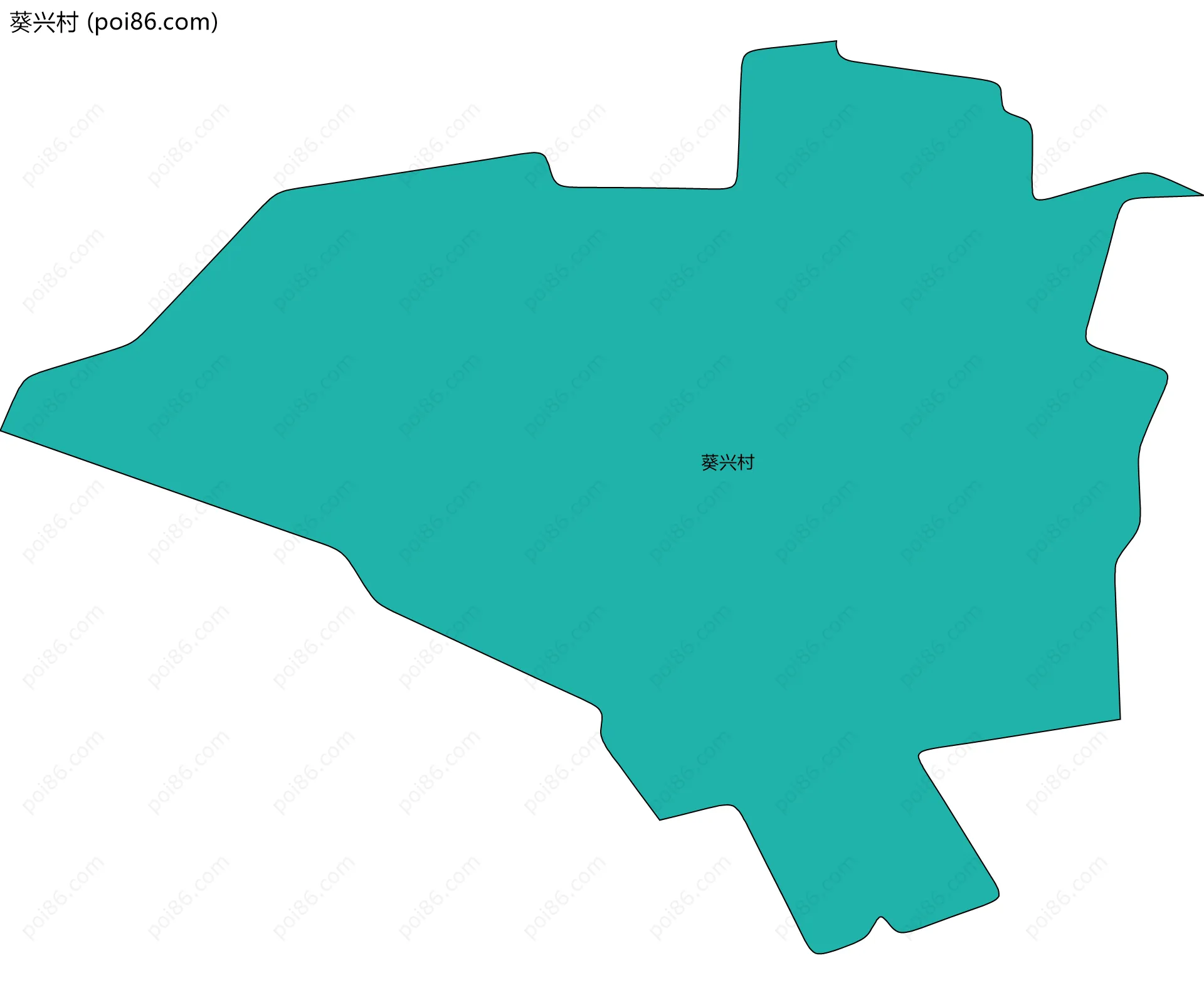 葵兴村边界地图