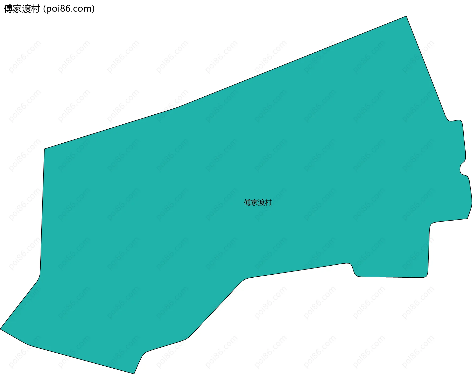 傅家渡村边界地图