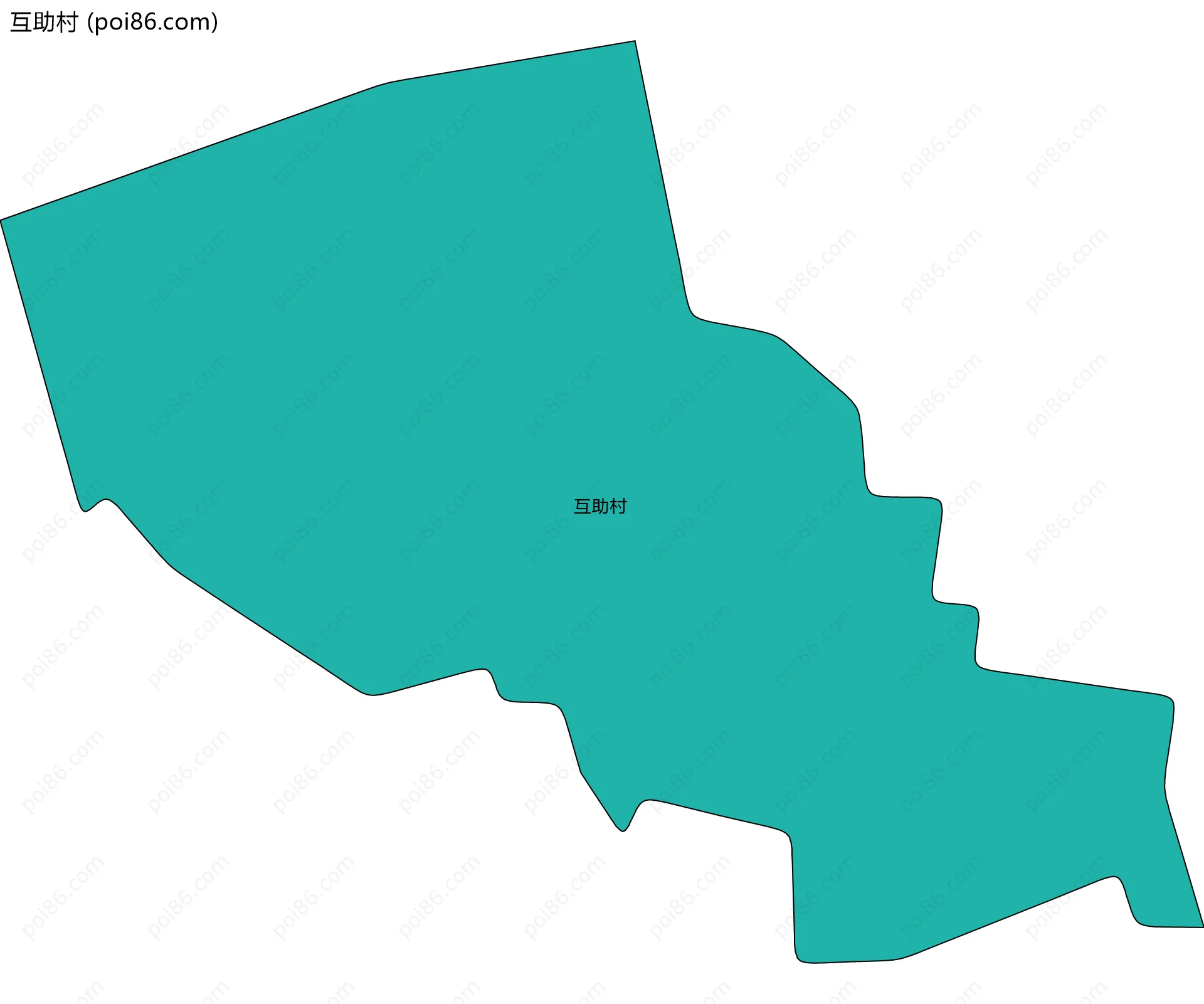 互助村边界地图