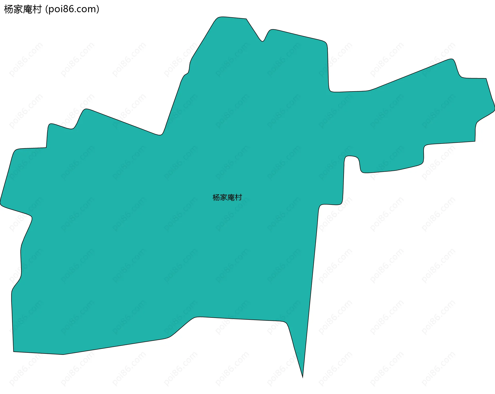 杨家庵村边界地图
