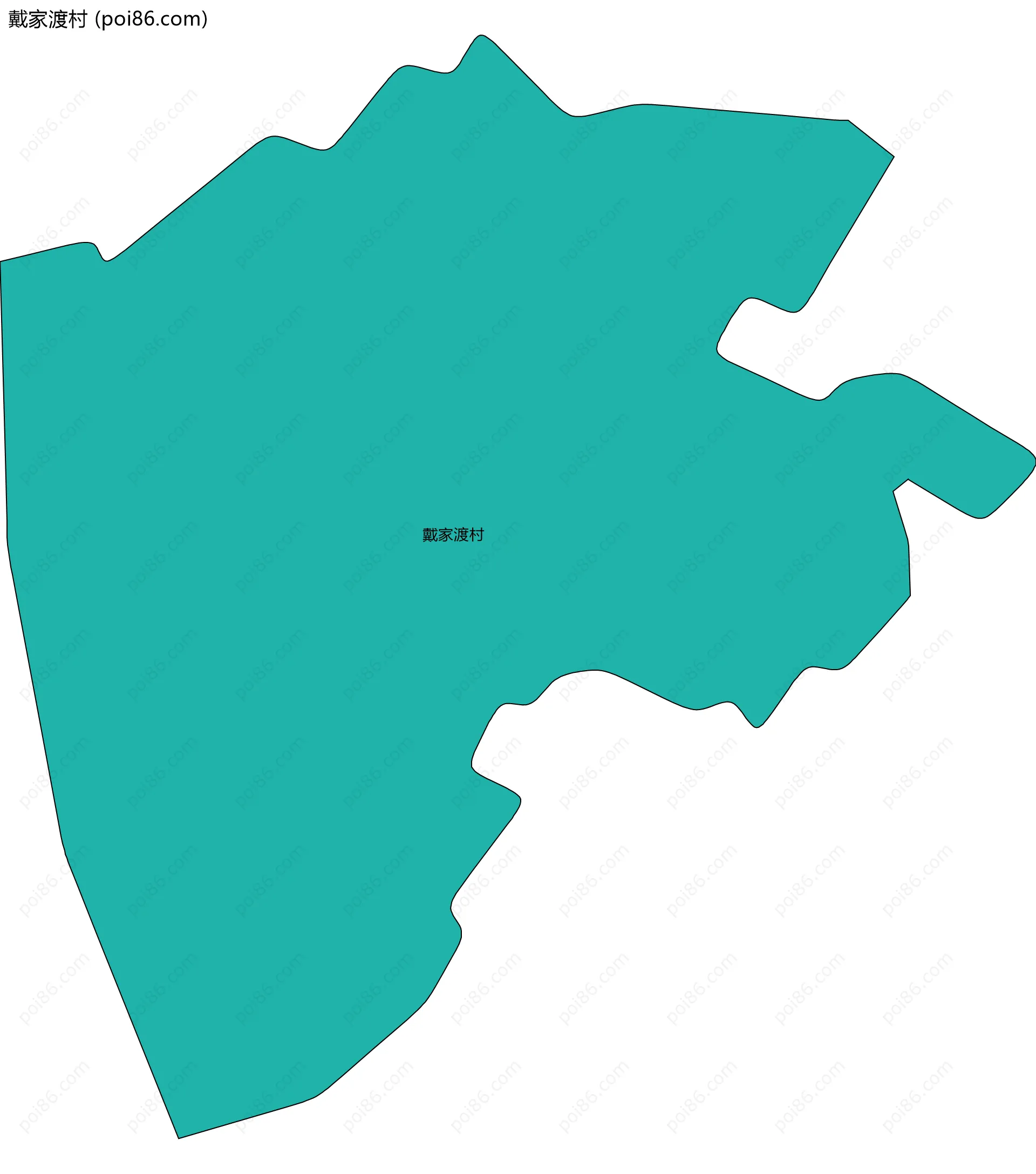 戴家渡村边界地图