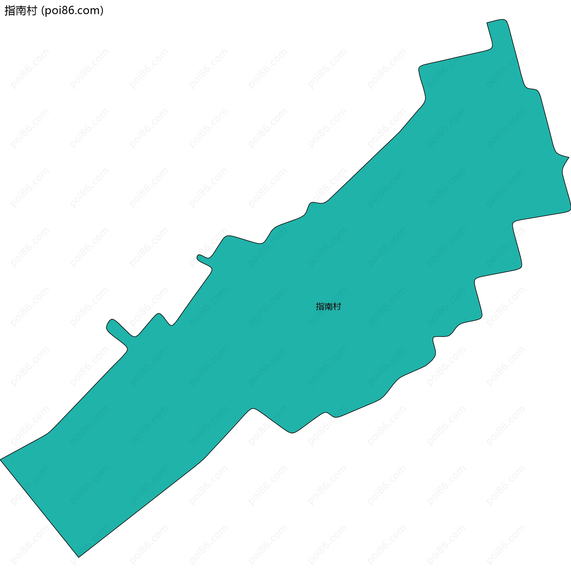 指南村边界地图