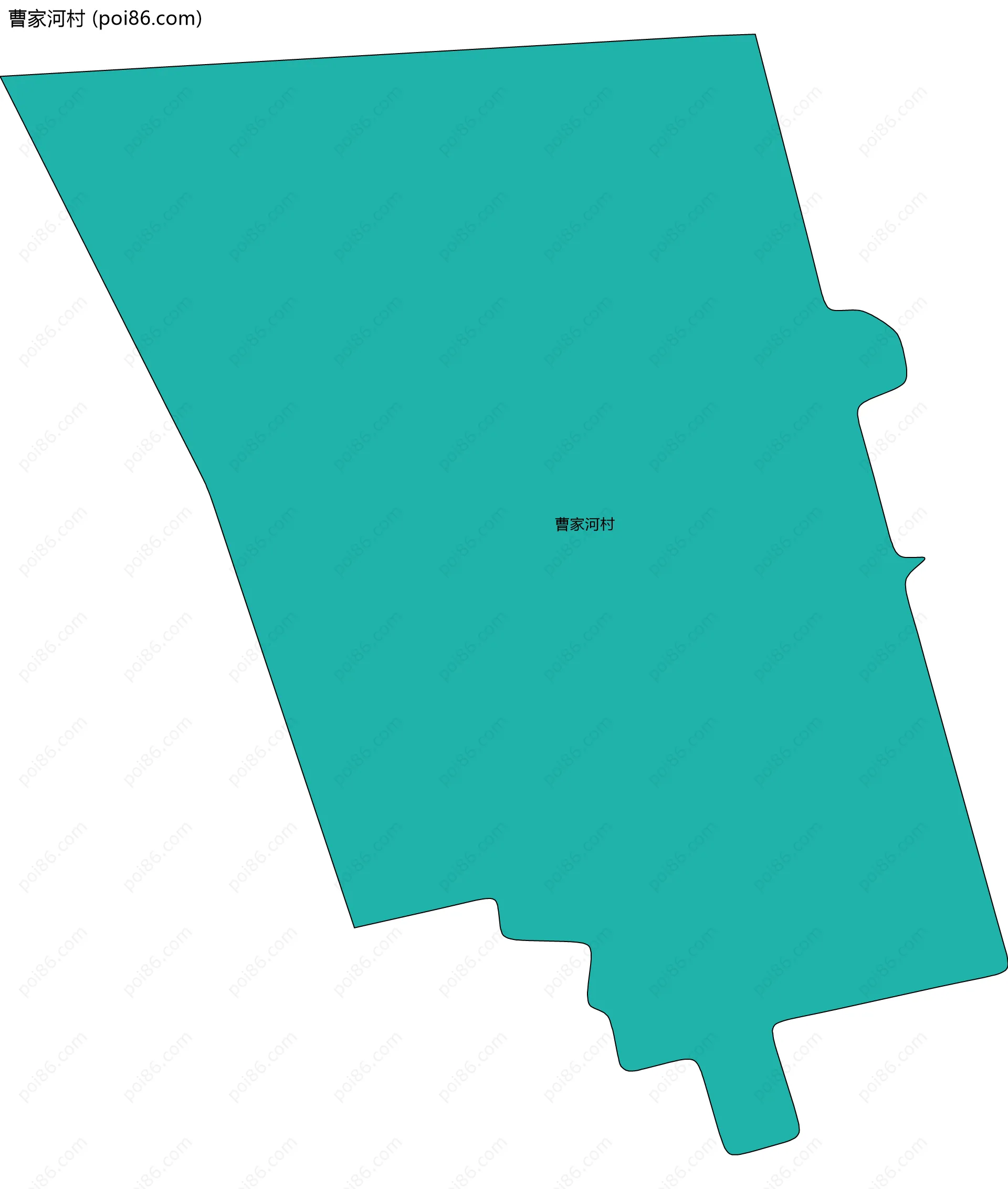 曹家河村边界地图