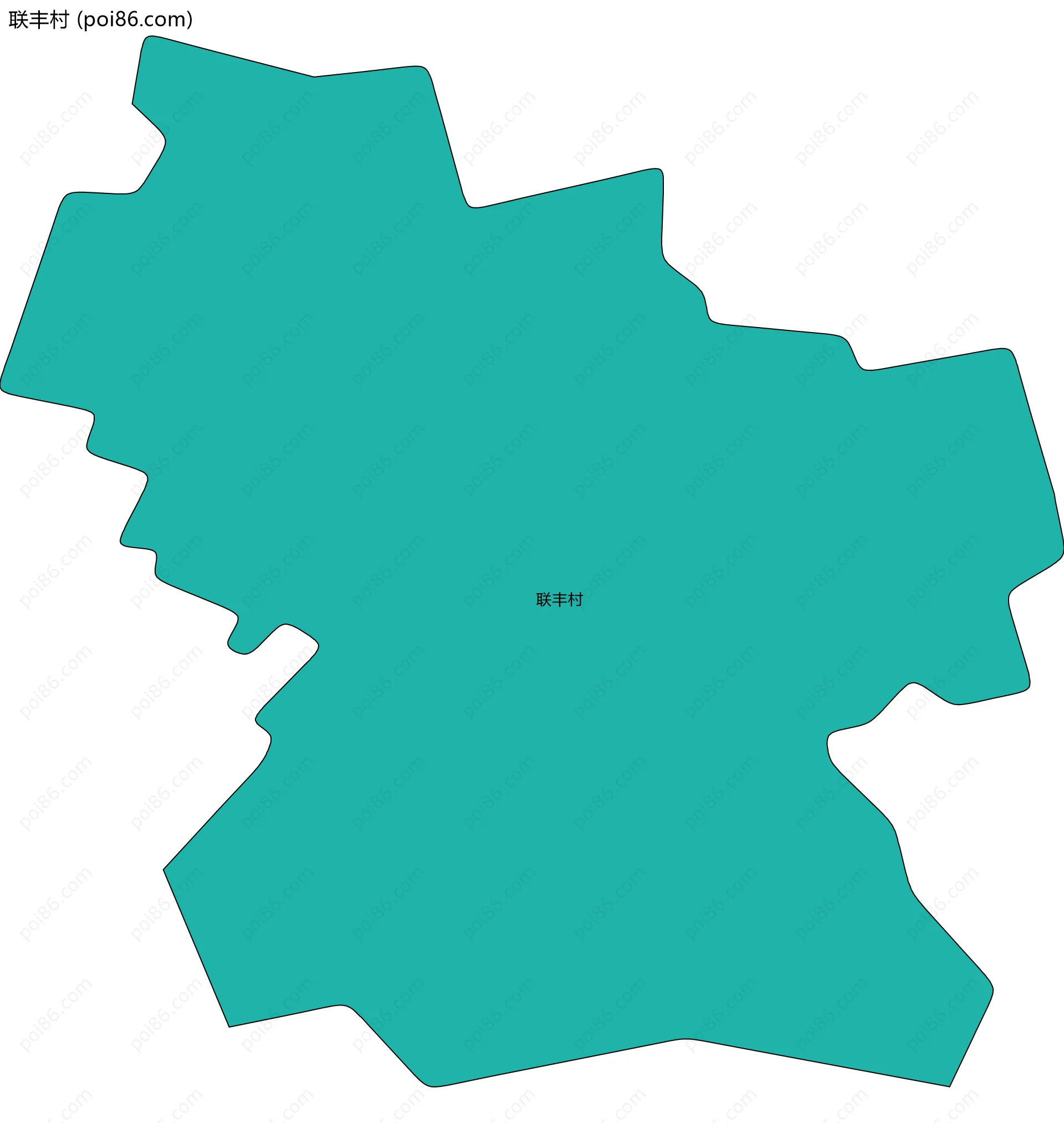 联丰村边界地图