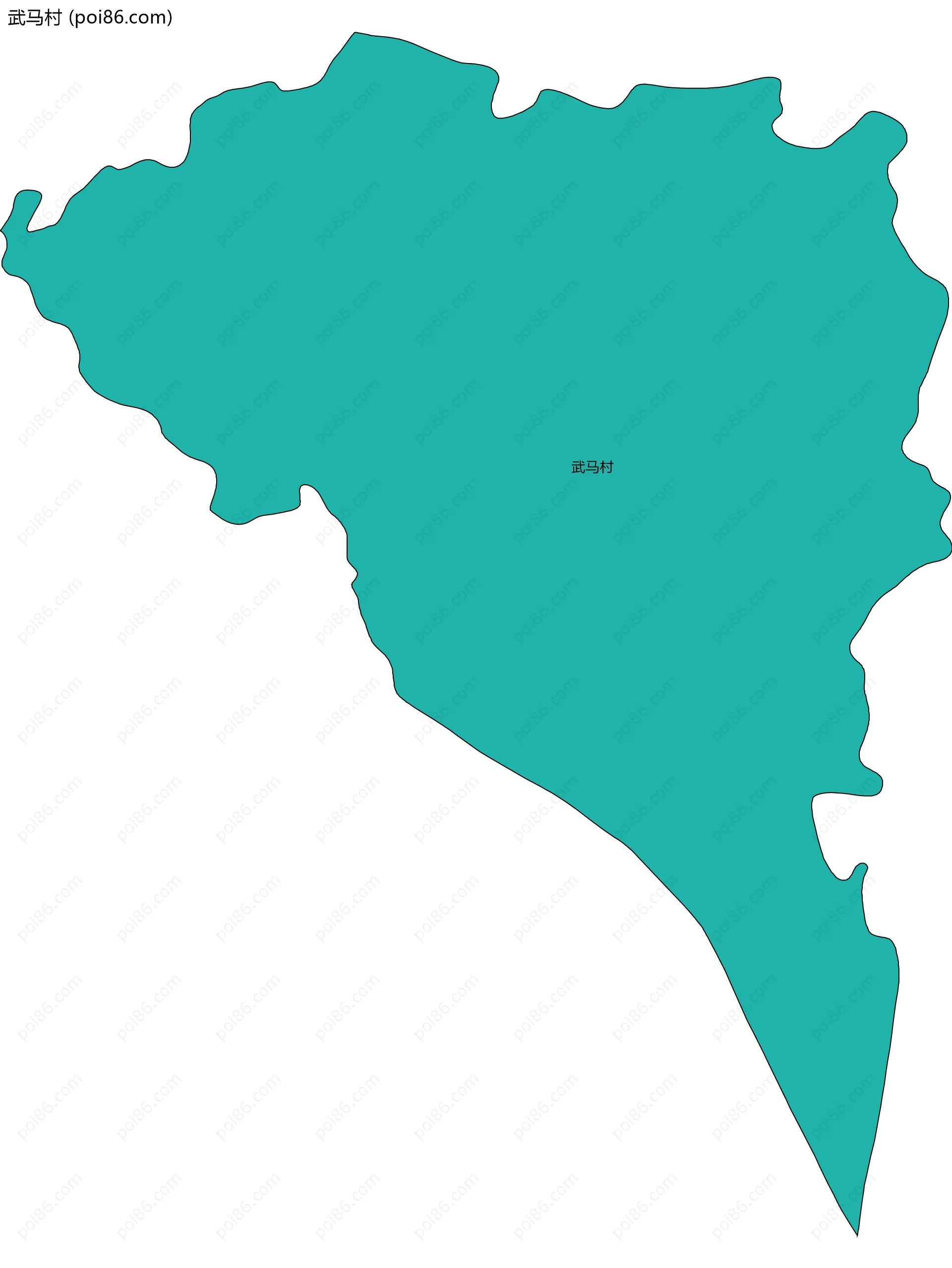 武马村边界地图