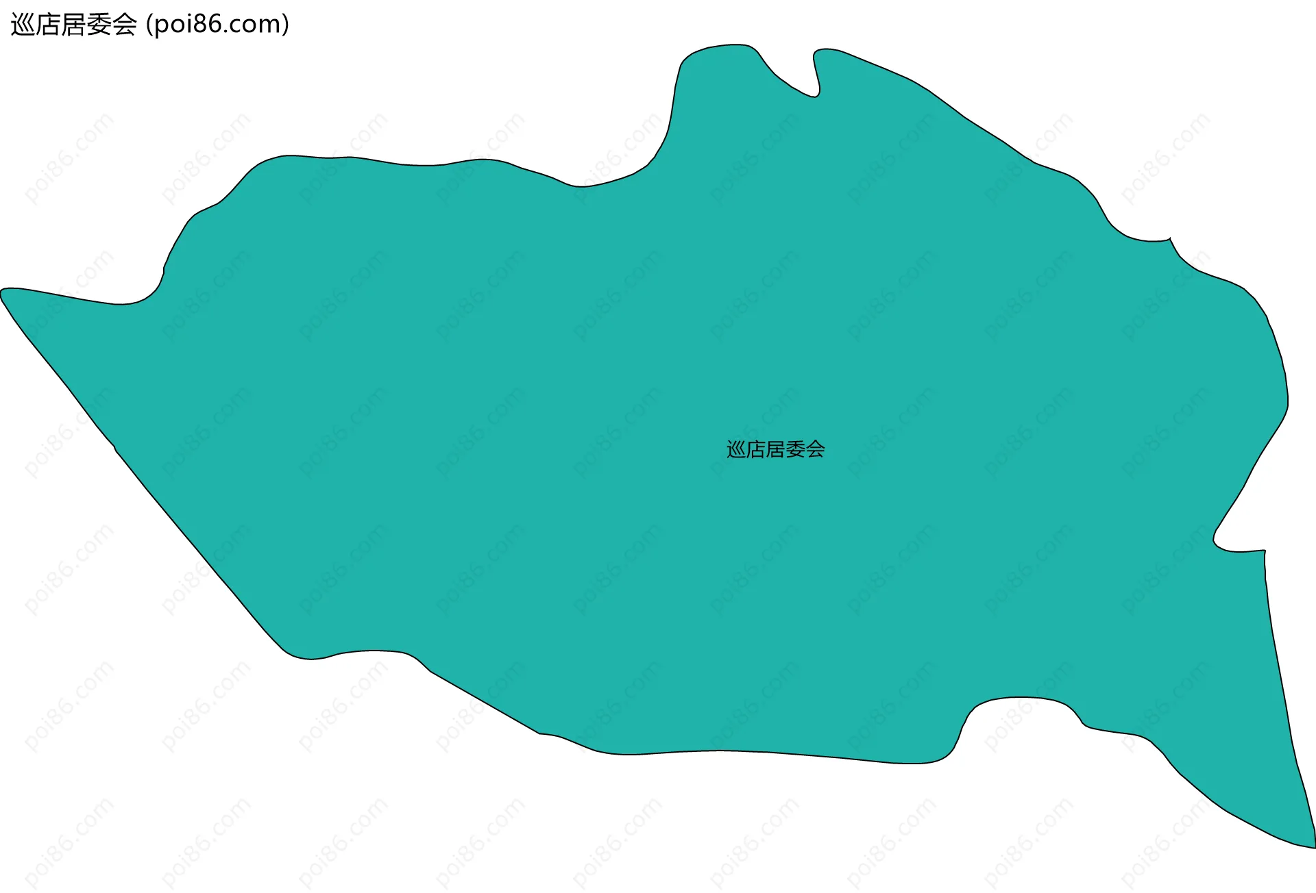巡店居委会边界地图