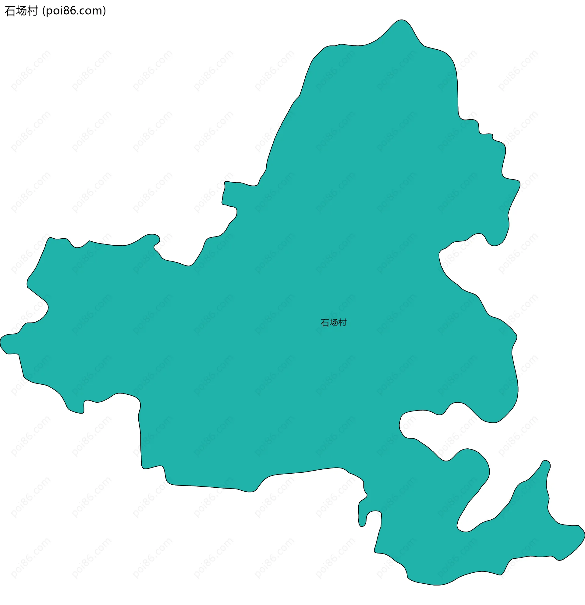 石场村边界地图