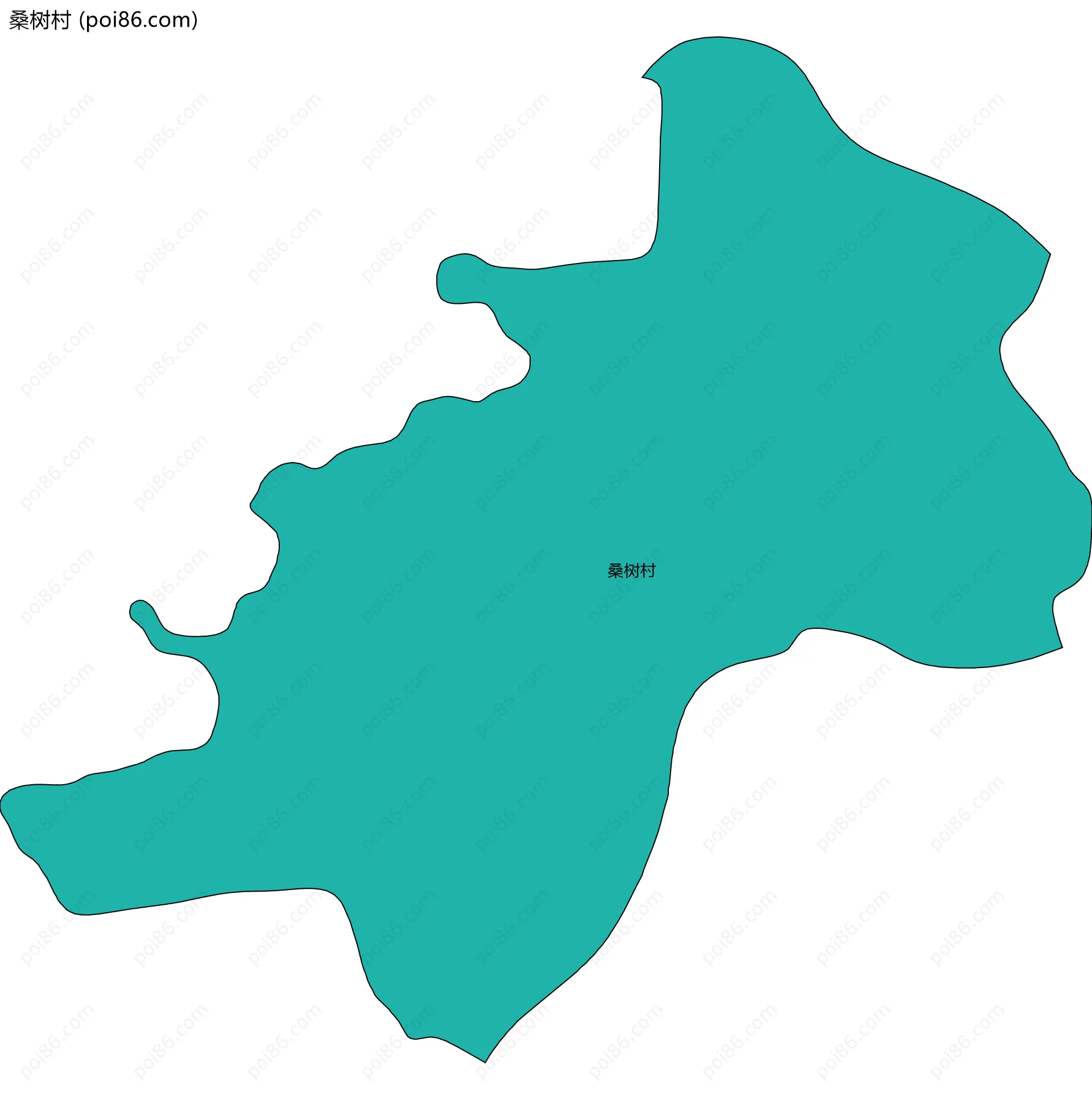 桑树村边界地图