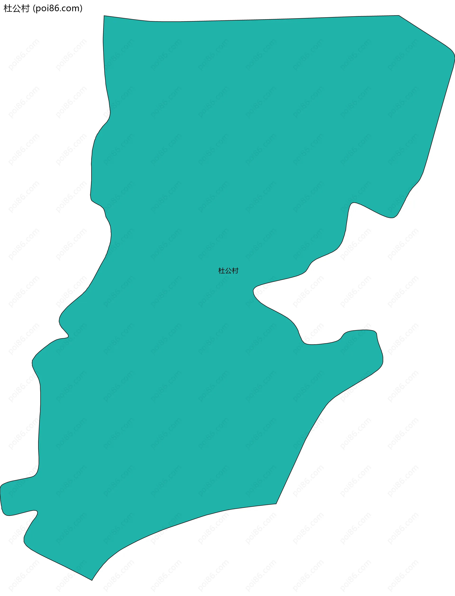 杜公村边界地图