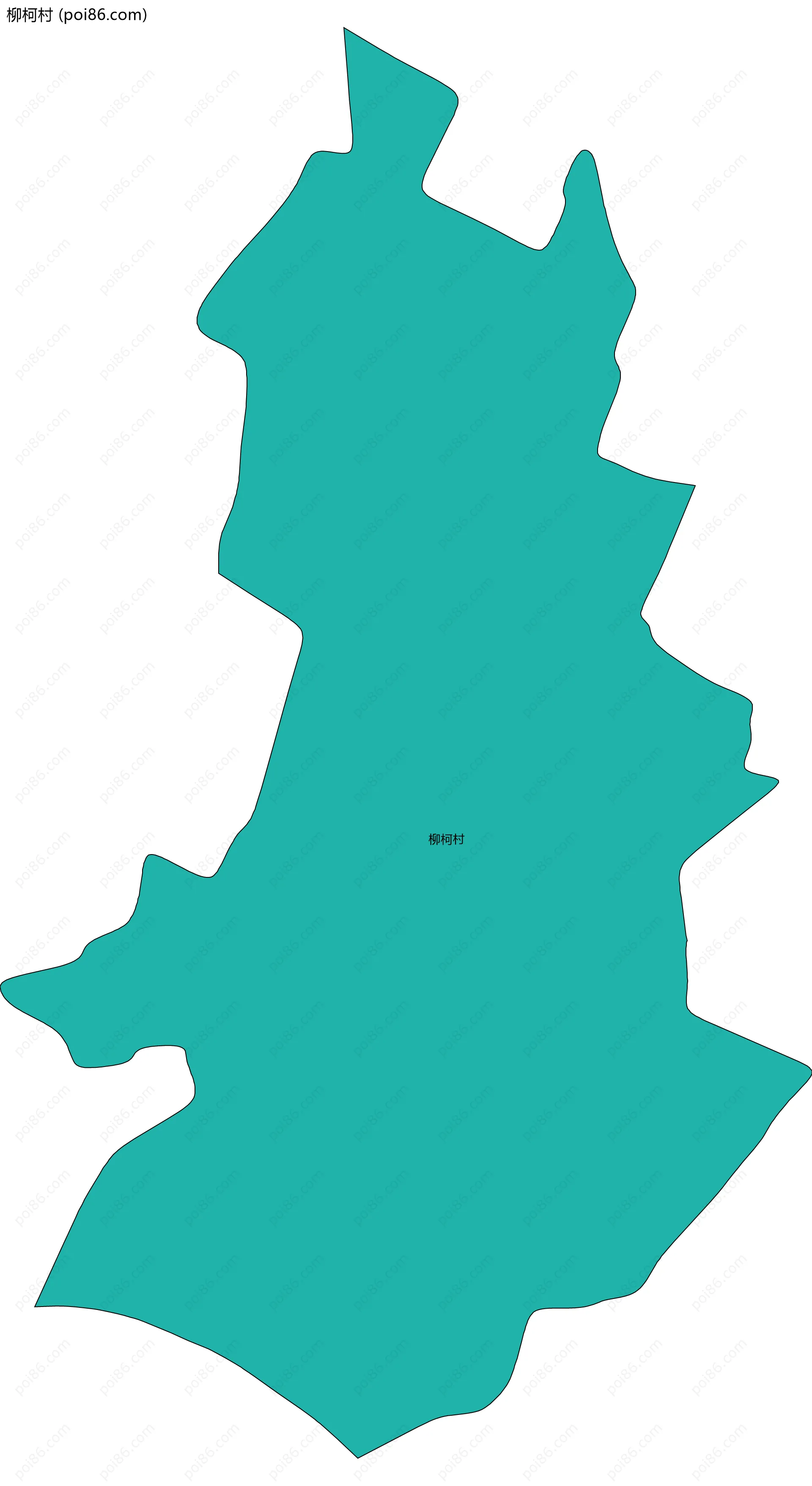 柳柯村边界地图