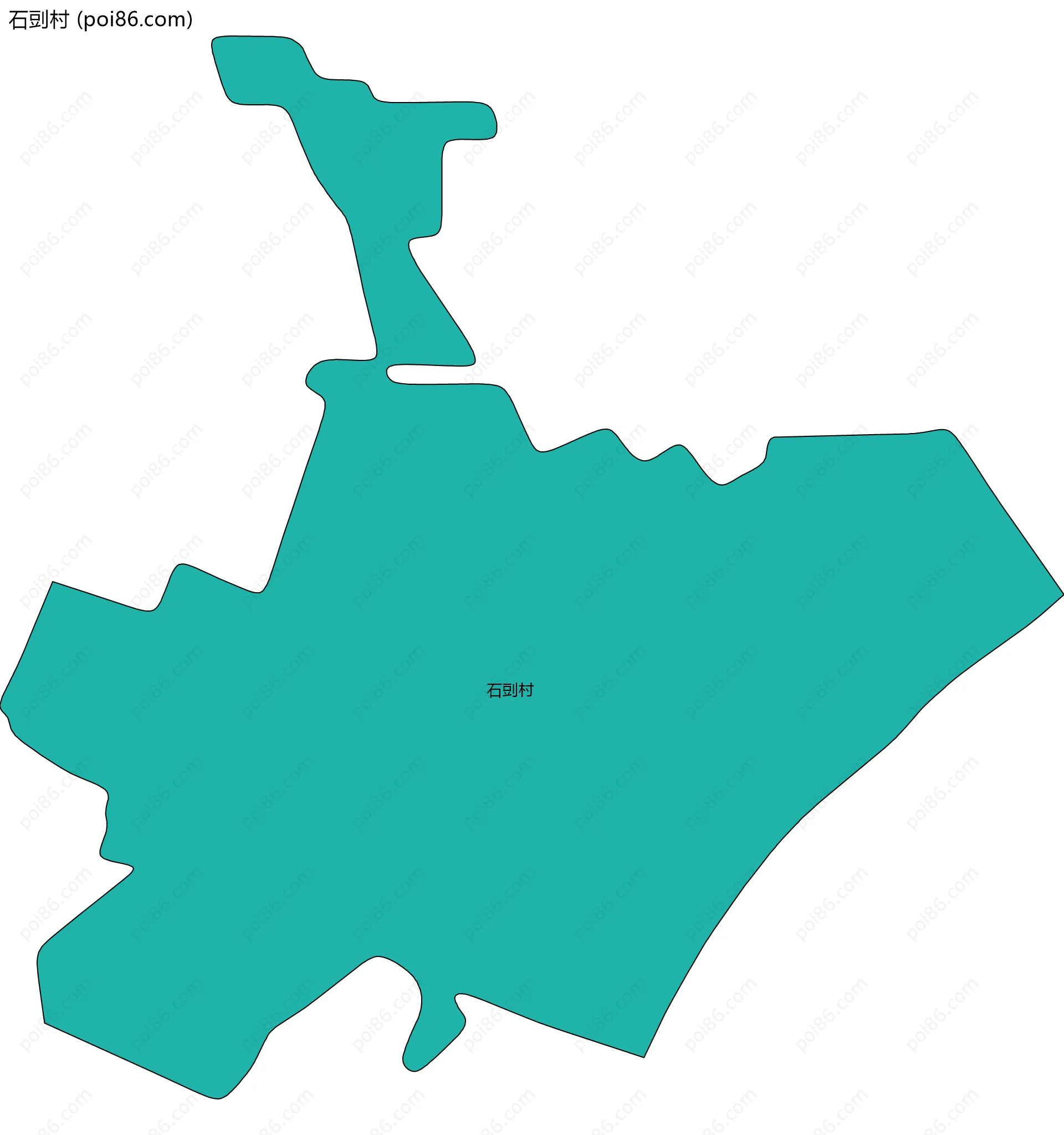 石剅村边界地图