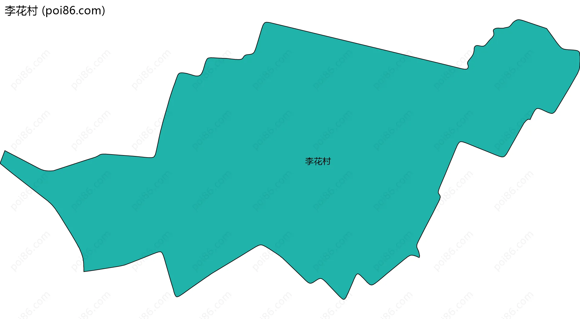 李花村边界地图