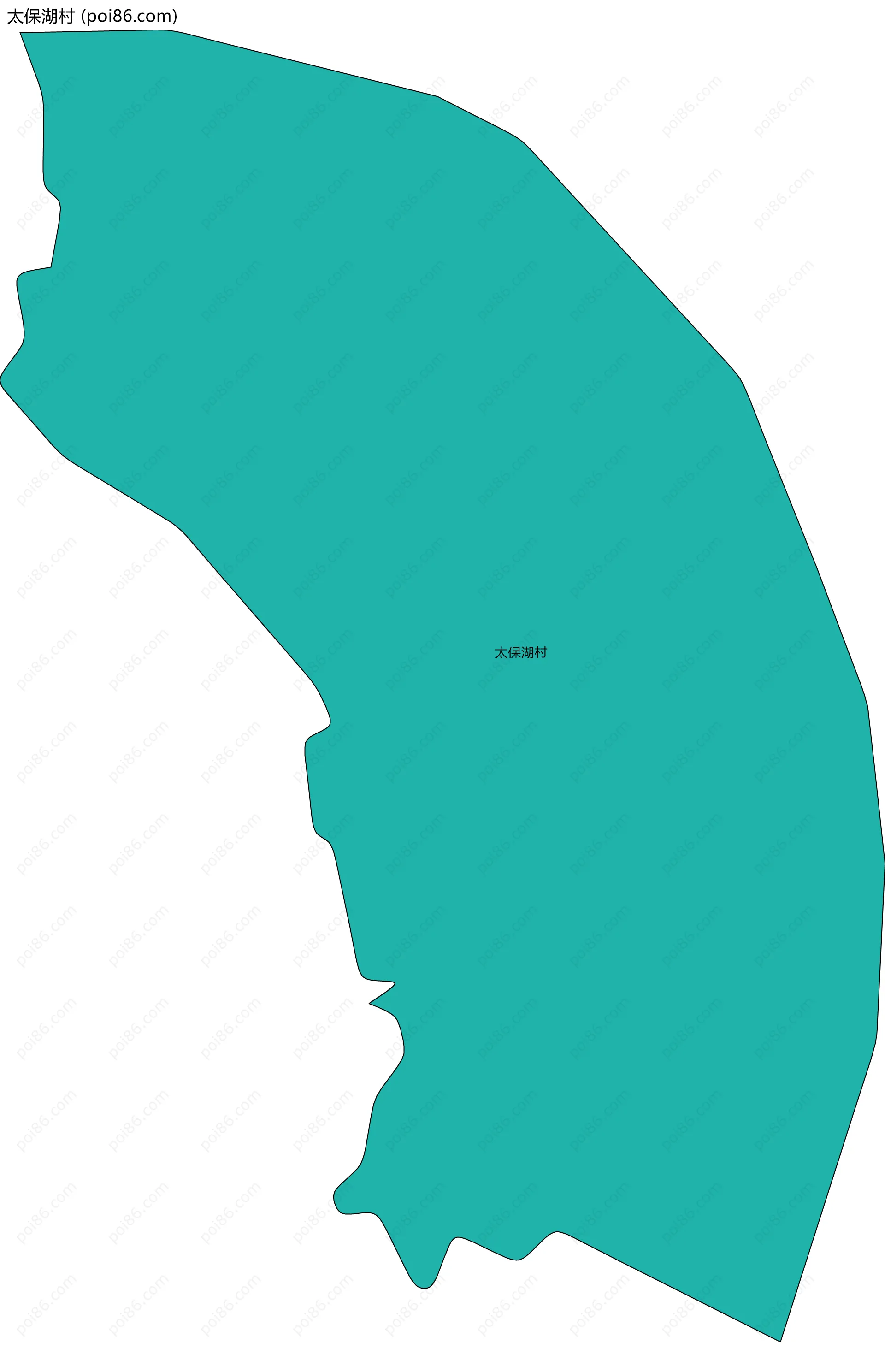 太保湖村边界地图