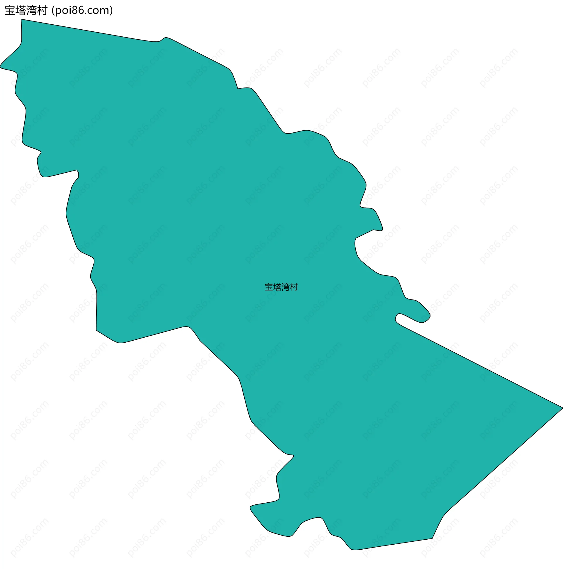 宝塔湾村边界地图