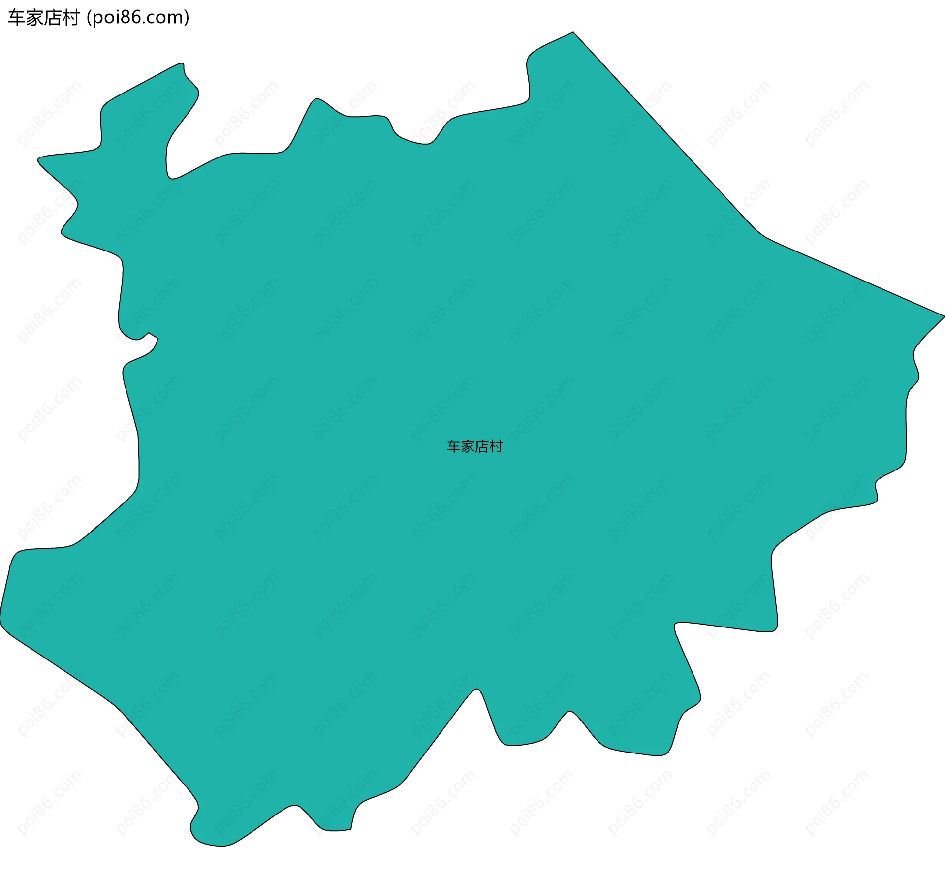 车家店村边界地图