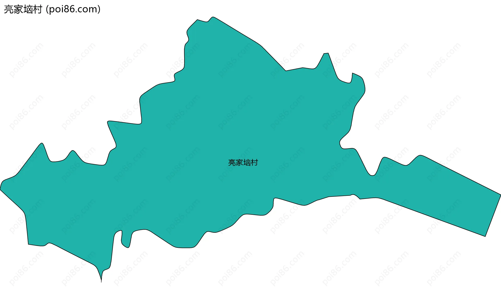 亮家垴村边界地图