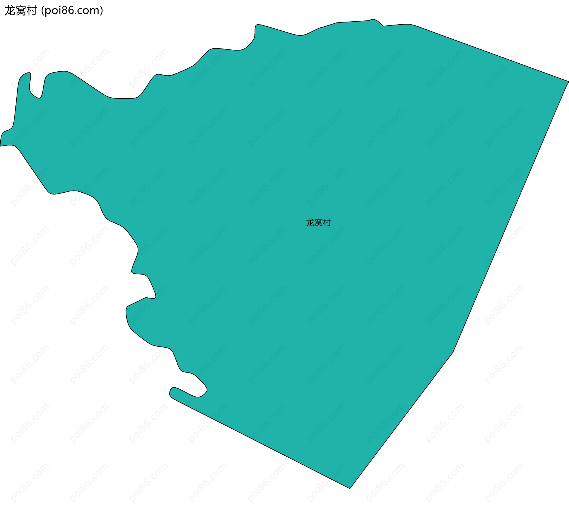 龙窝村边界地图