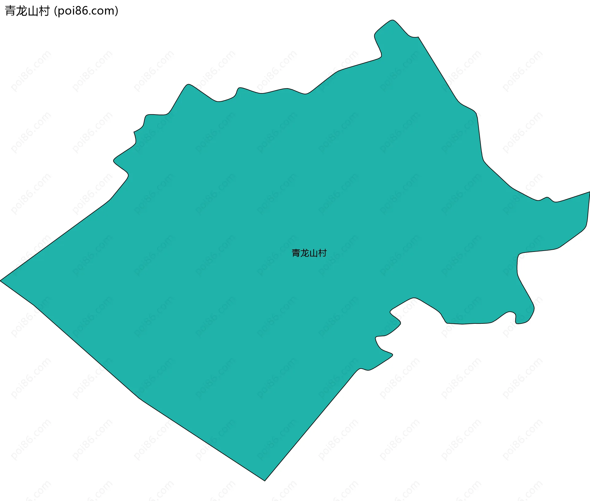 青龙山村边界地图