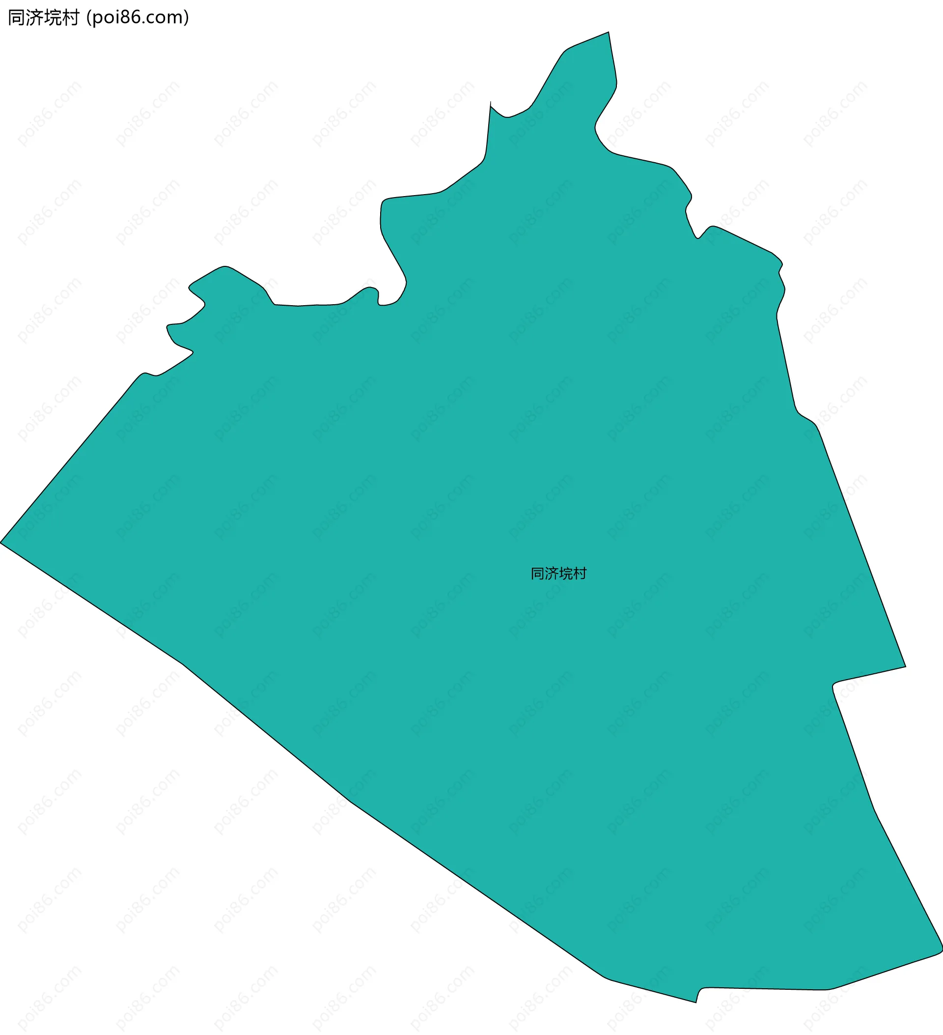 同济垸村边界地图