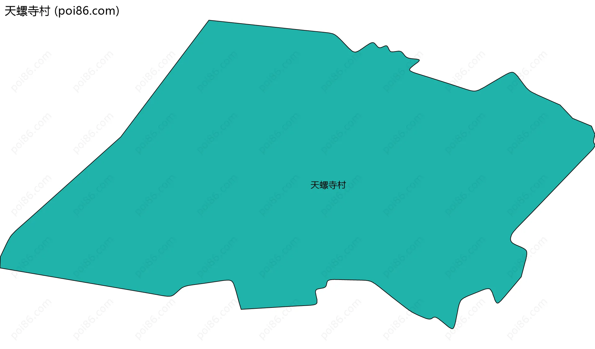 天螺寺村边界地图