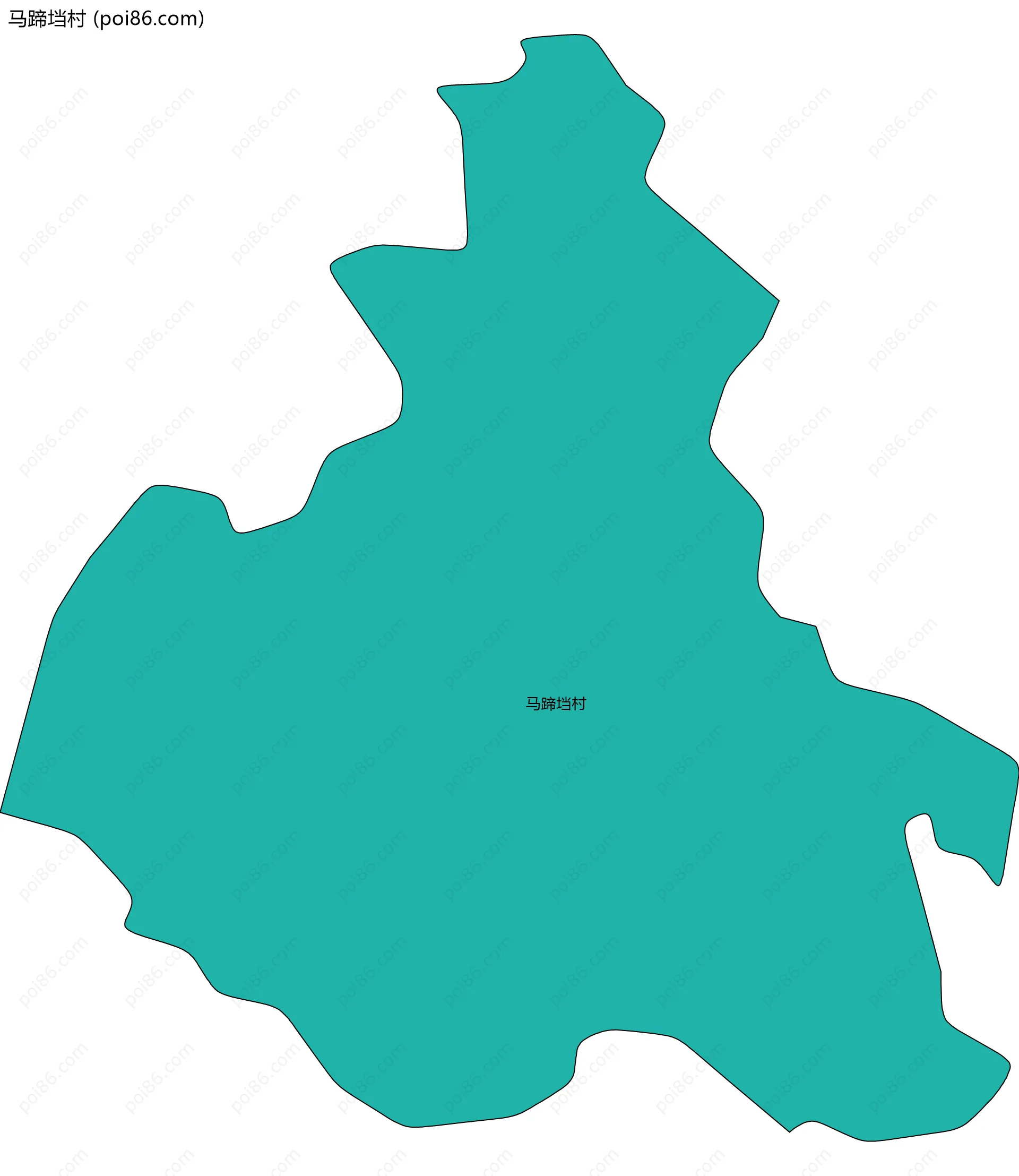 马蹄垱村边界地图