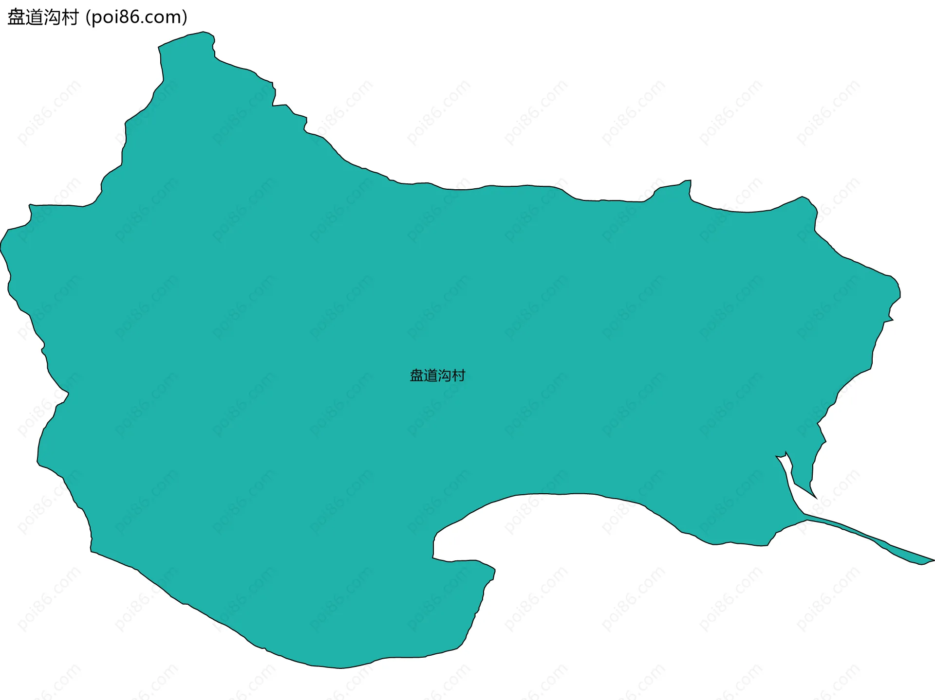 盘道沟村边界地图