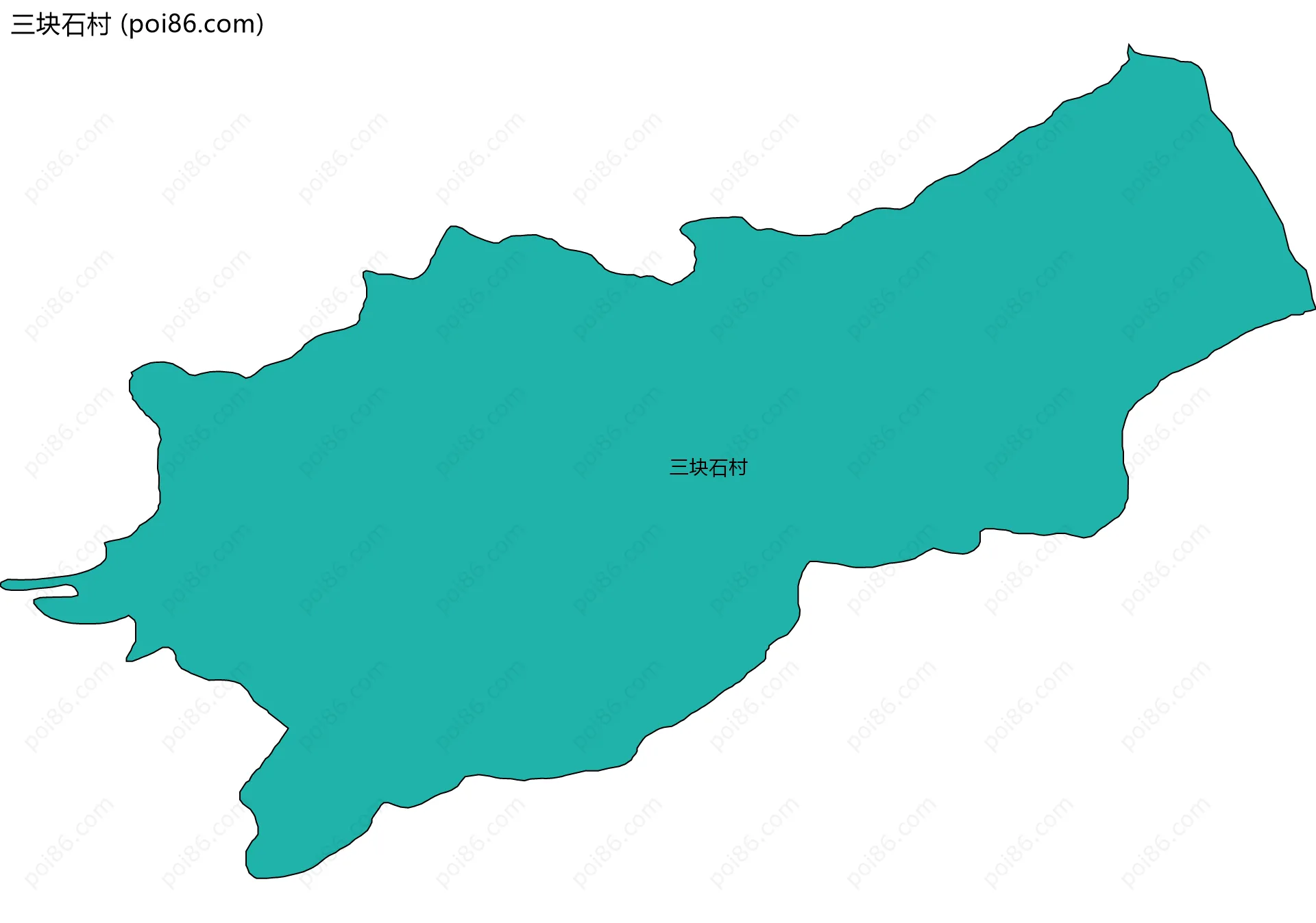 三块石村边界地图