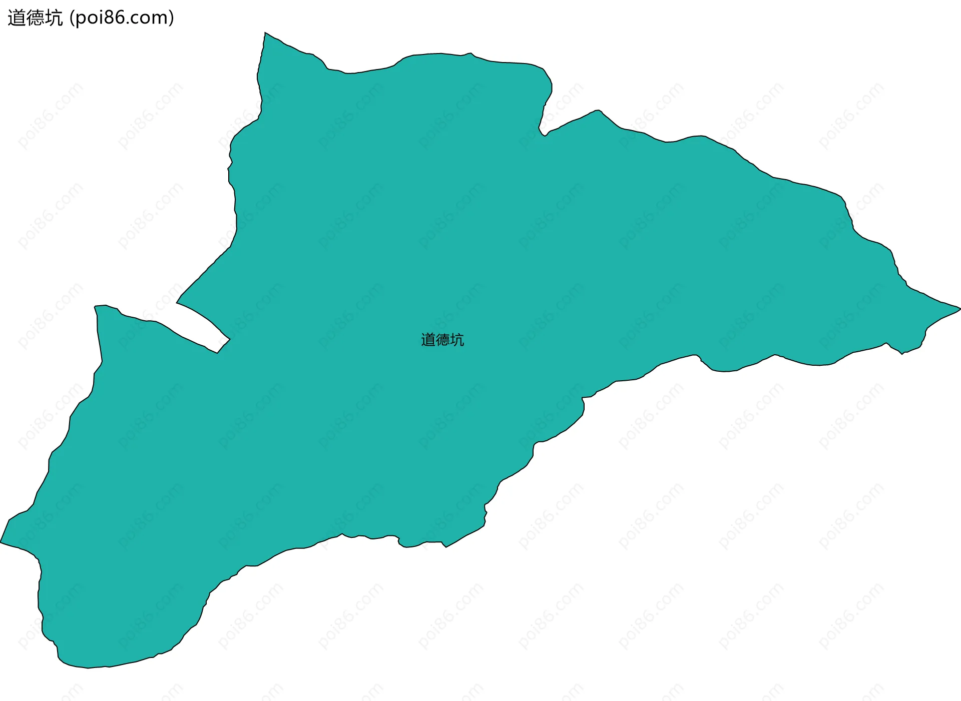 道德坑边界地图