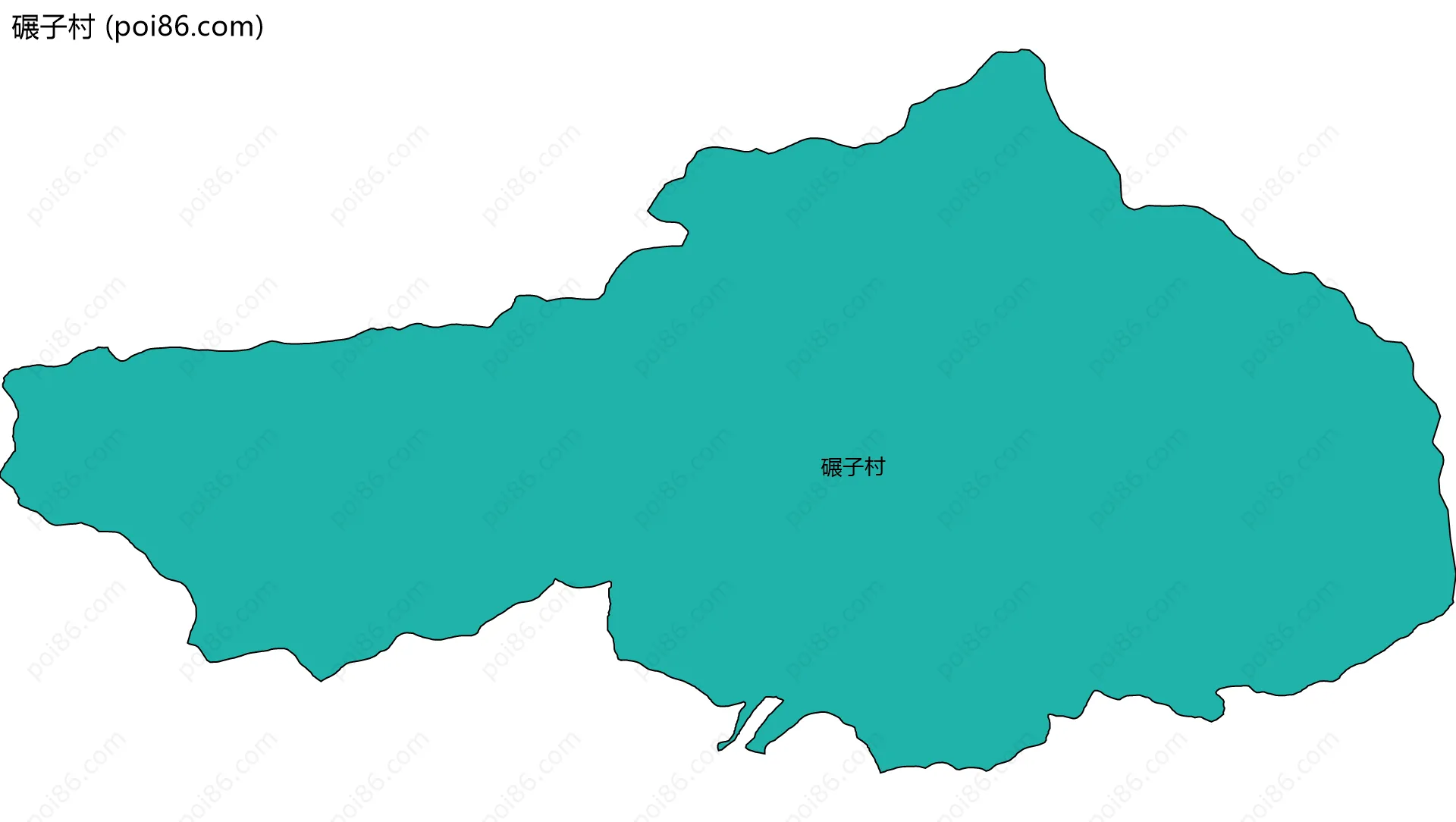 碾子村边界地图