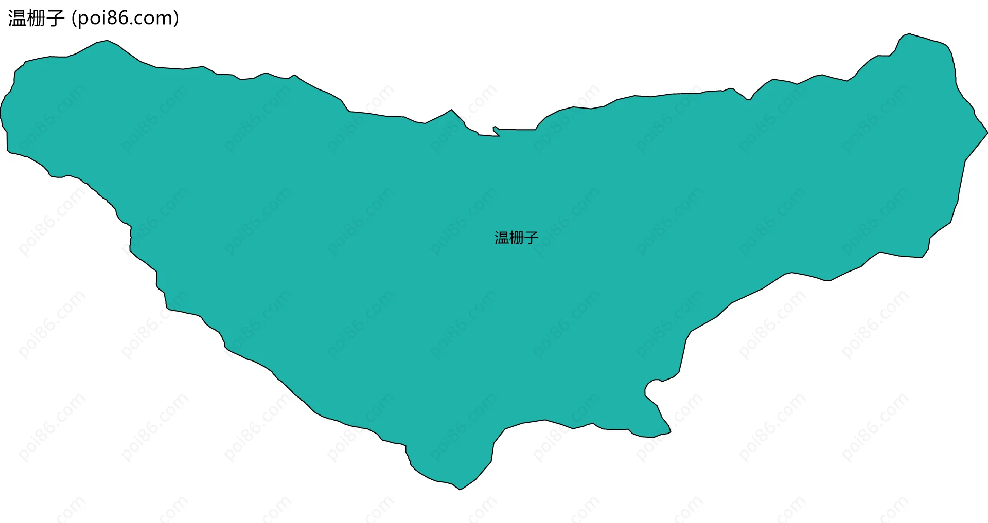 温栅子边界地图