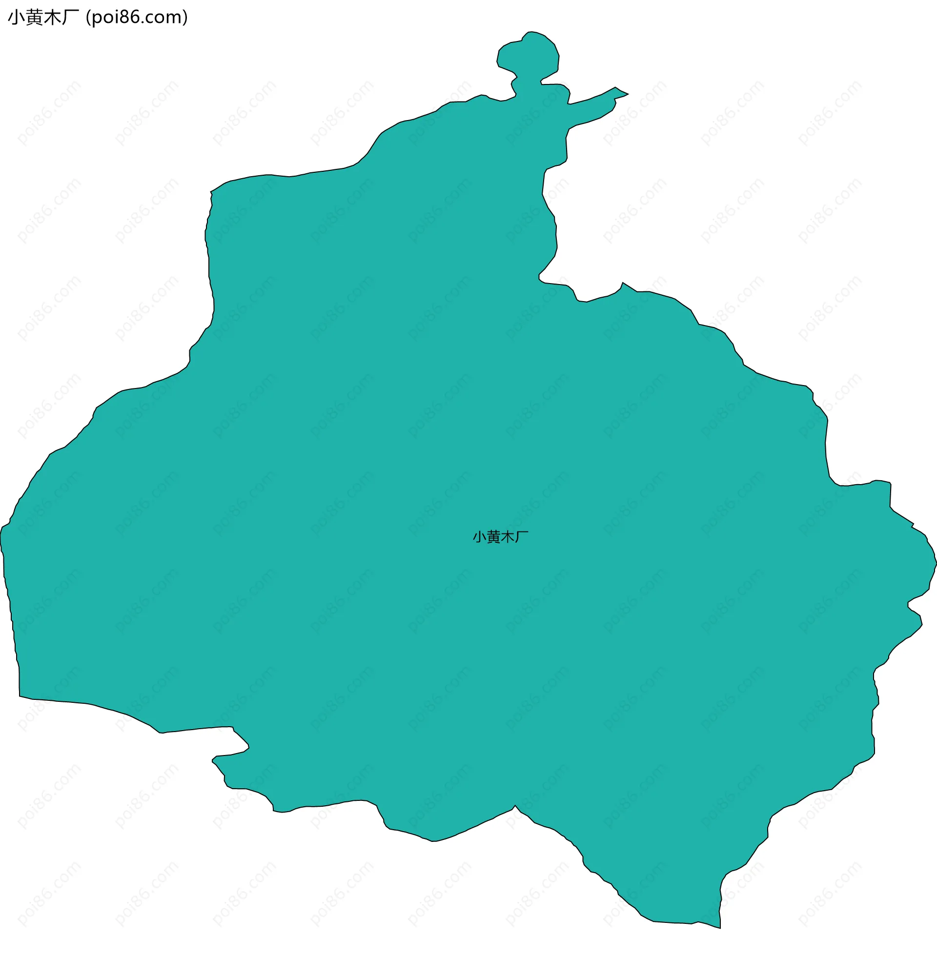 小黄木厂边界地图