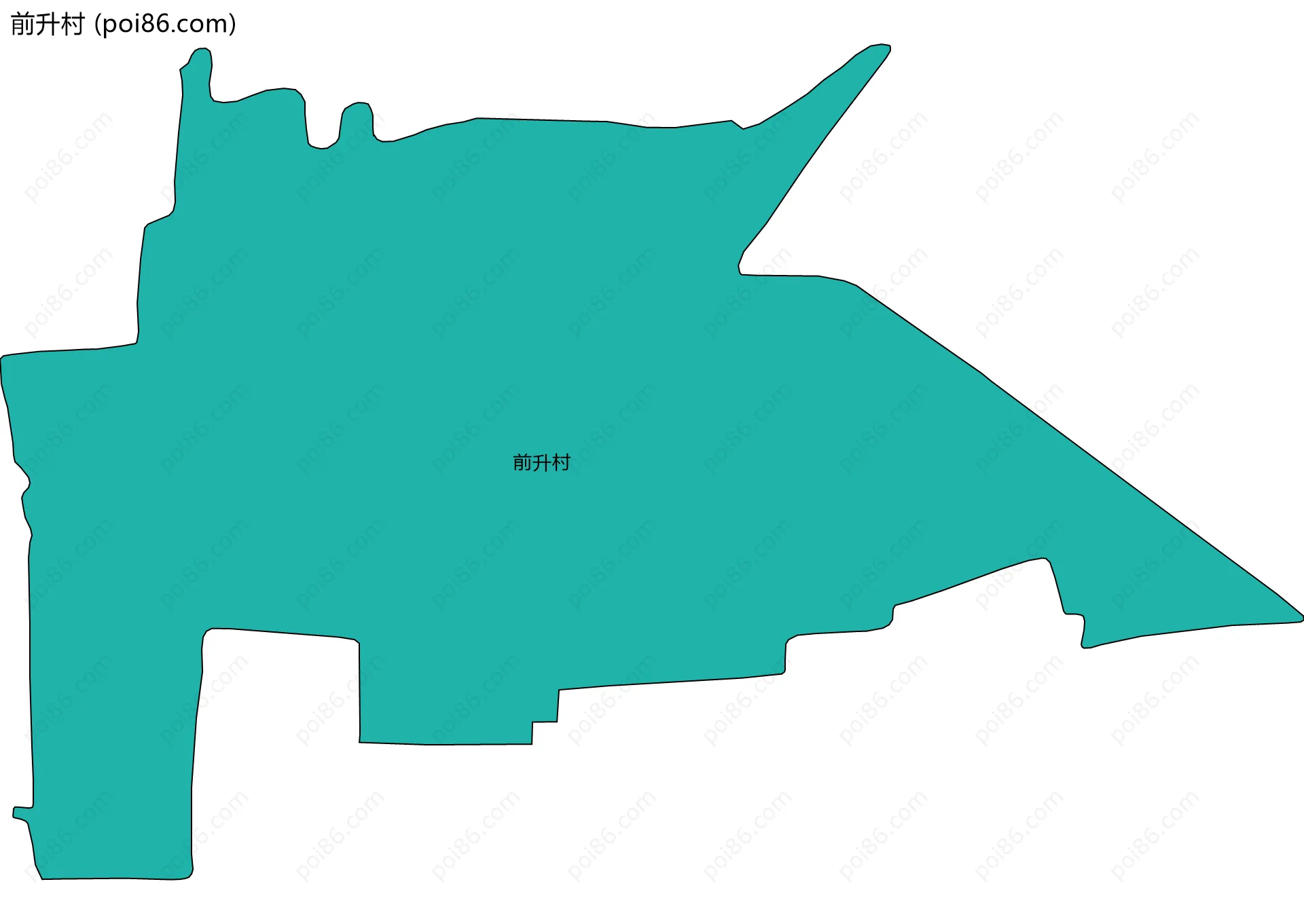 前升村边界地图