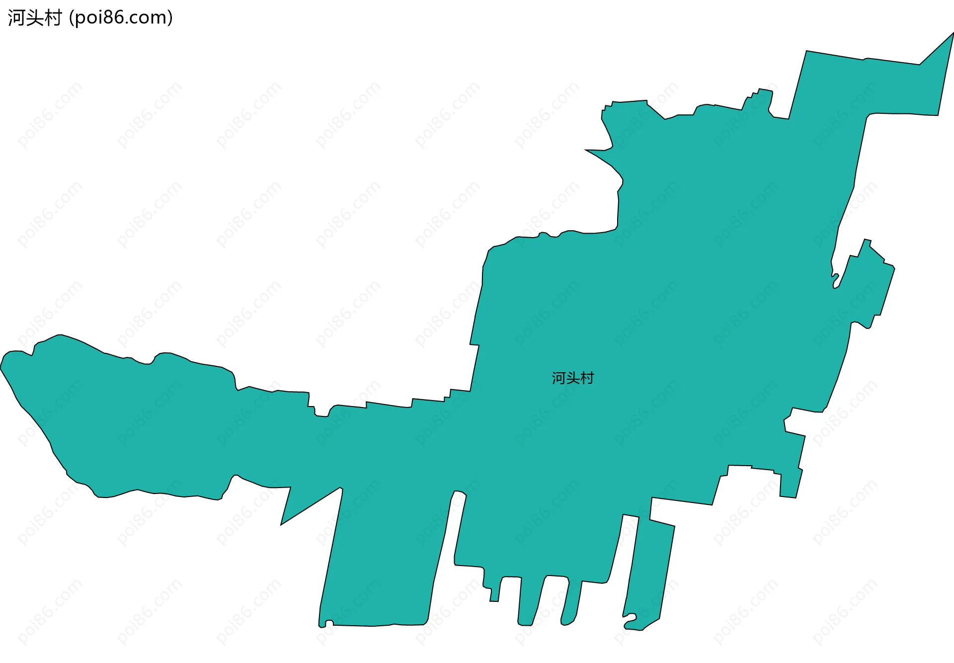 河头村边界地图