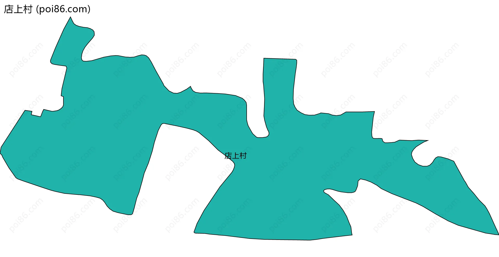 店上村边界地图