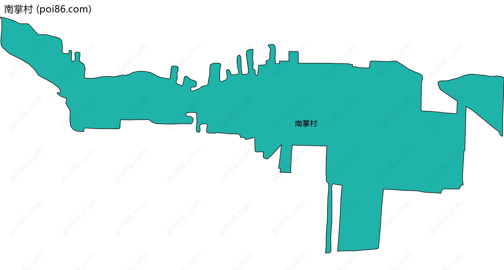 南掌村边界地图