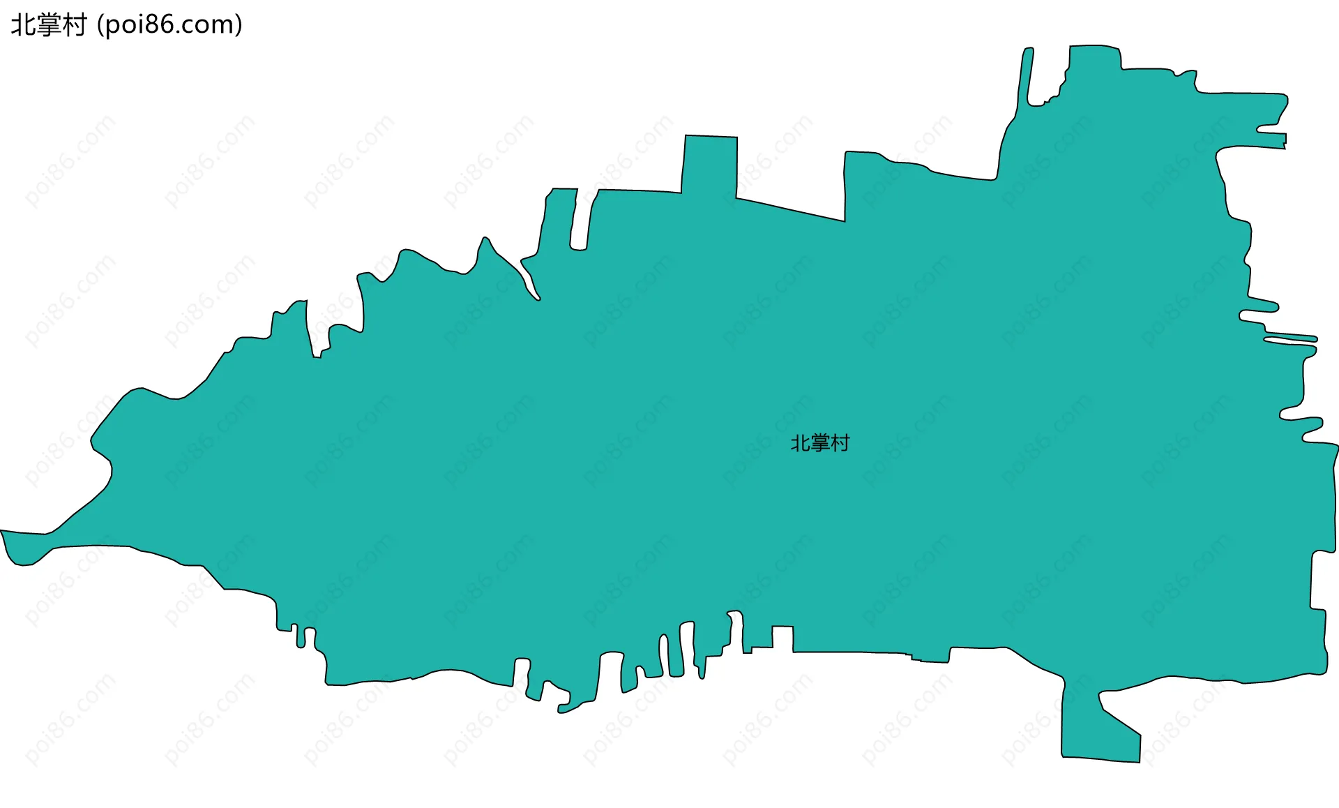 北掌村边界地图