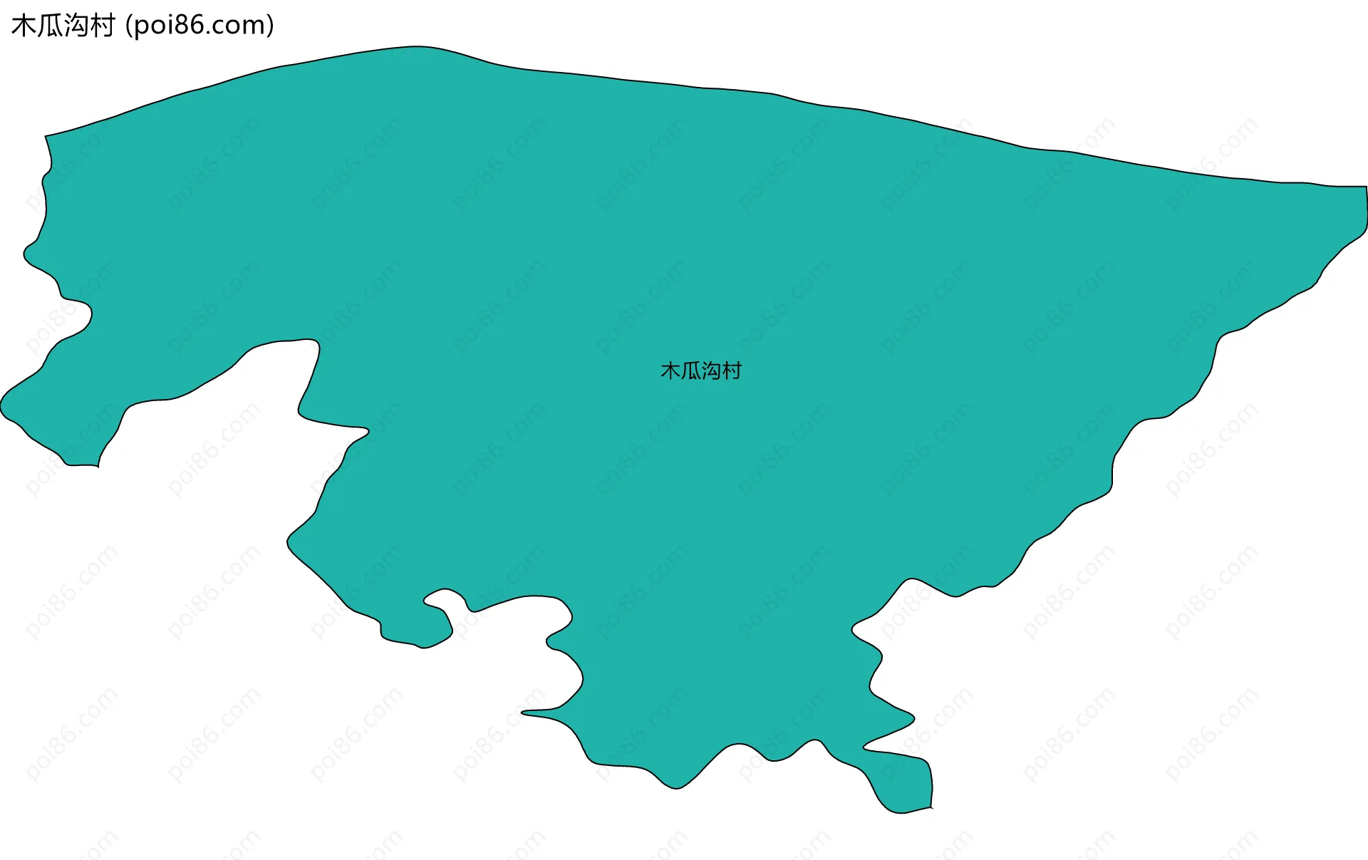 木瓜沟村边界地图