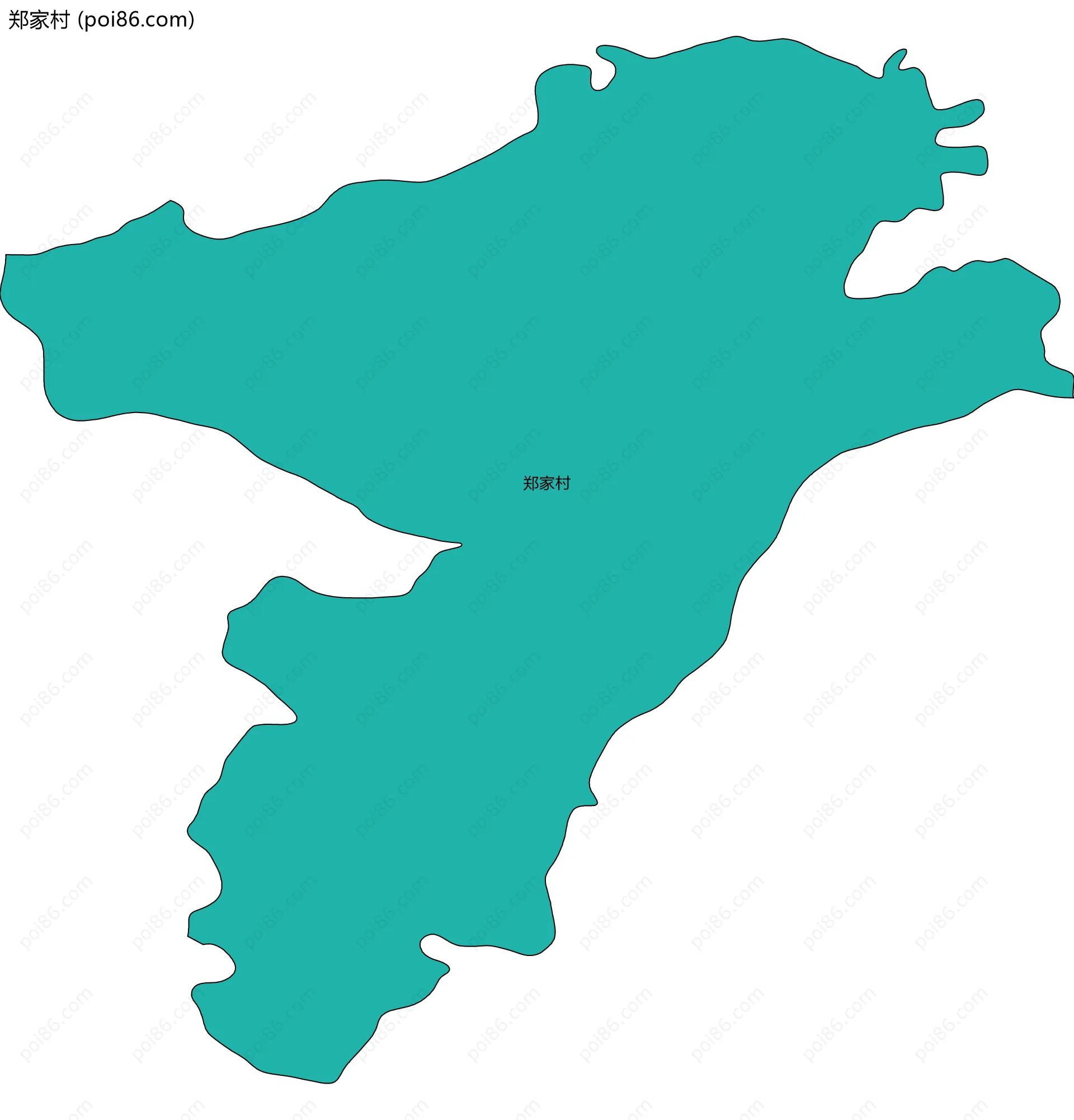 郑家村边界地图
