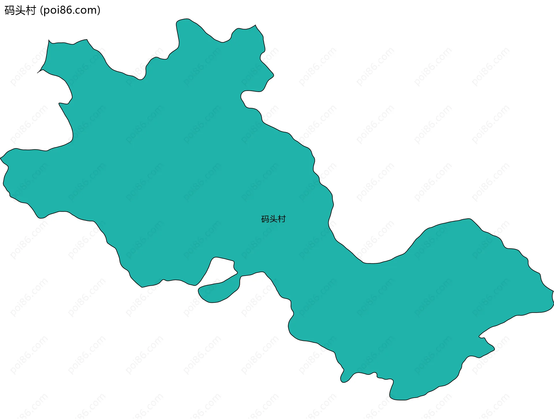 码头村边界地图