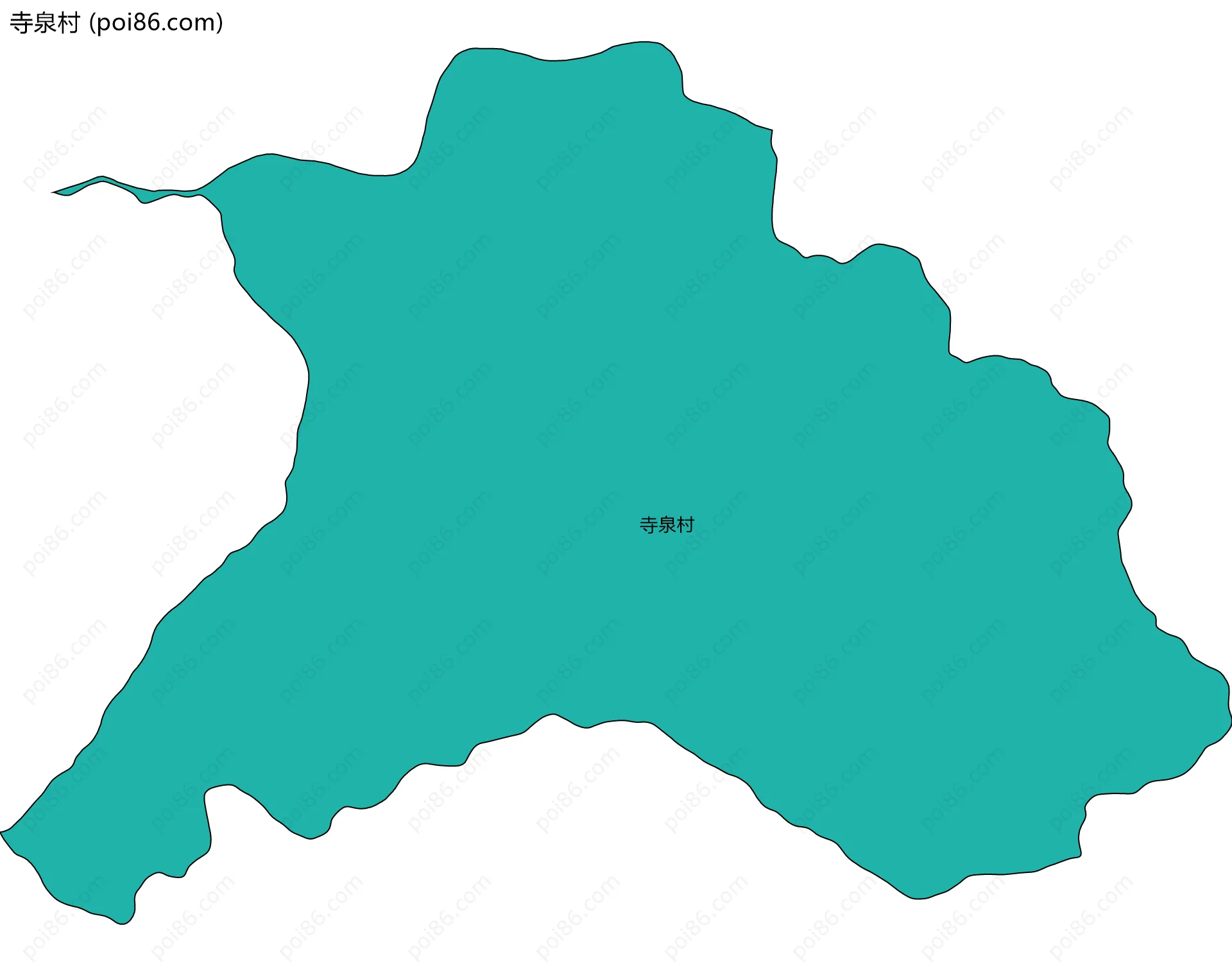 寺泉村边界地图