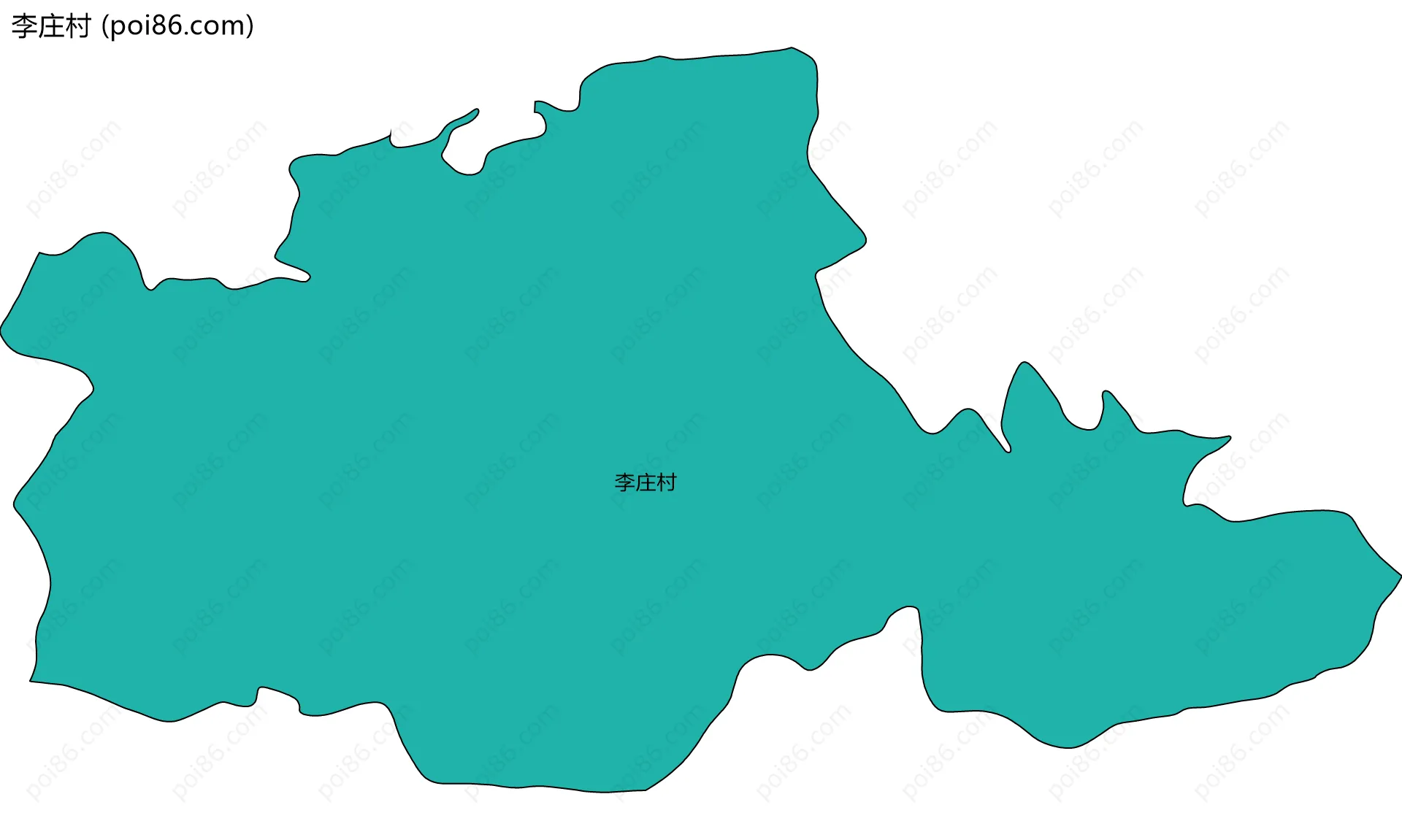 李庄村边界地图