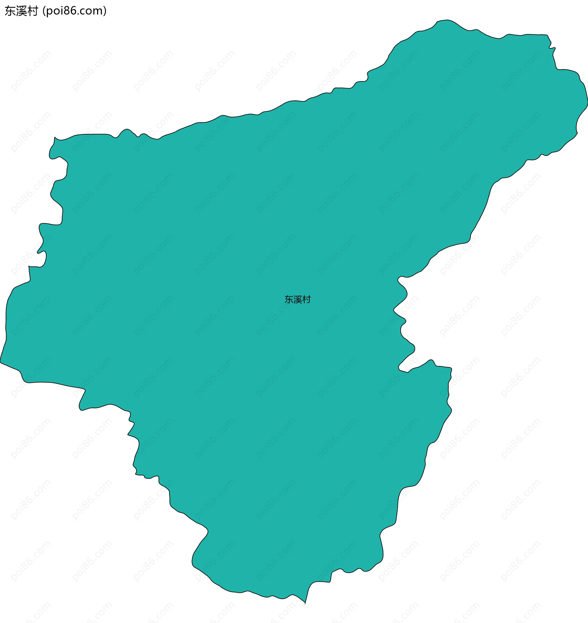 东溪村边界地图