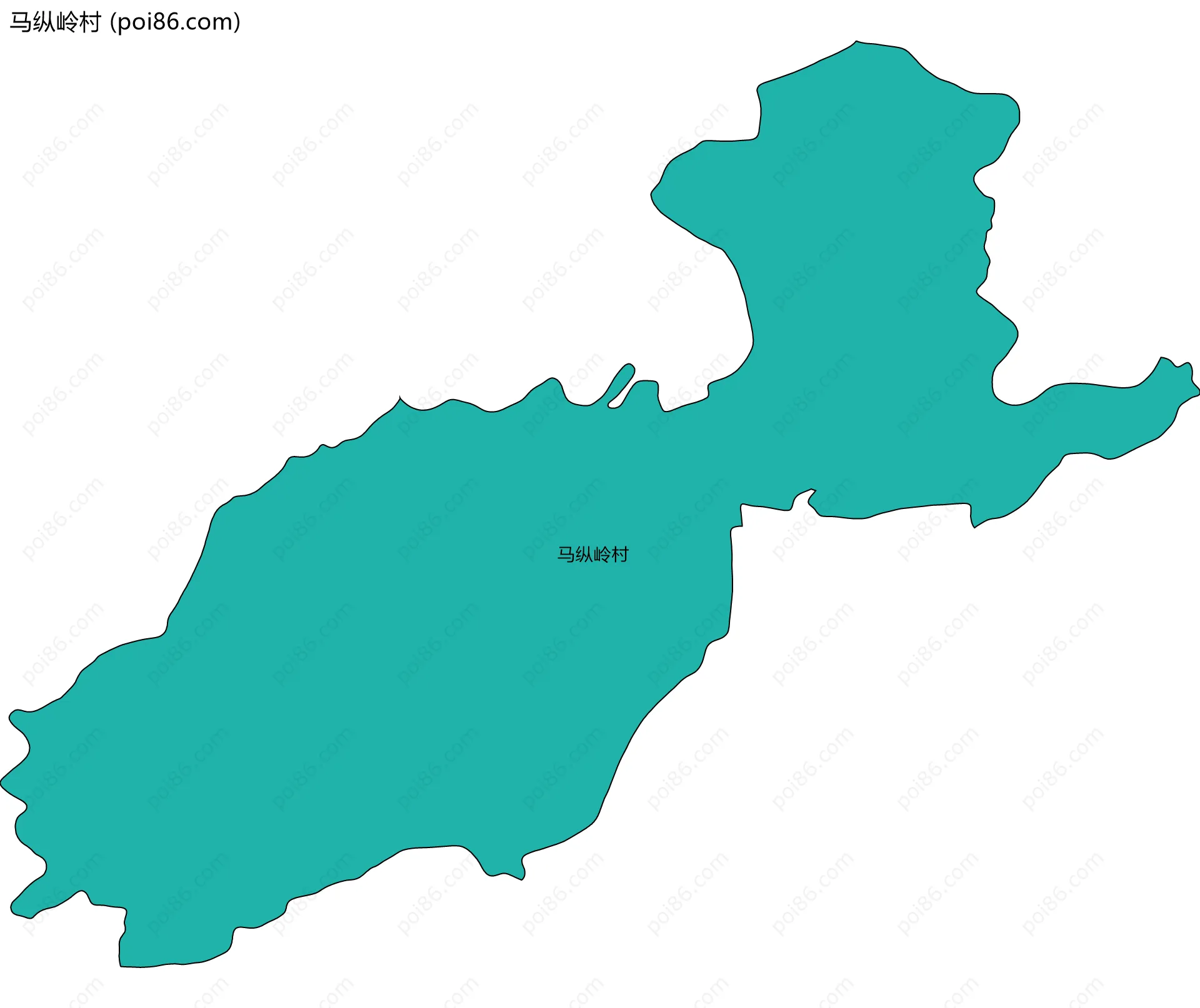 马纵岭村边界地图