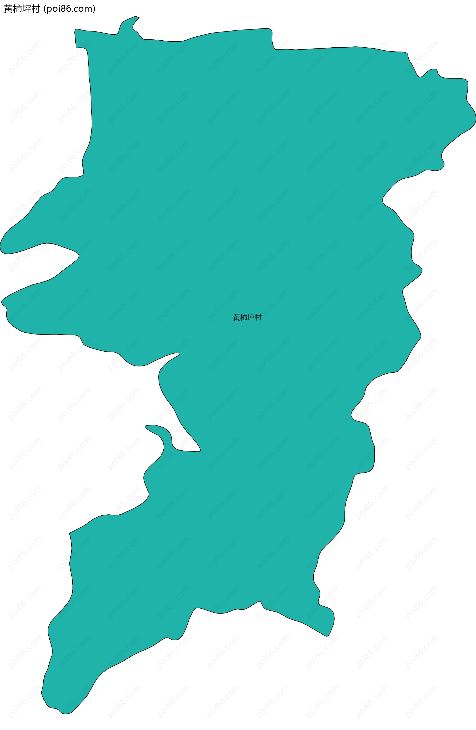 黄柿坪村边界地图