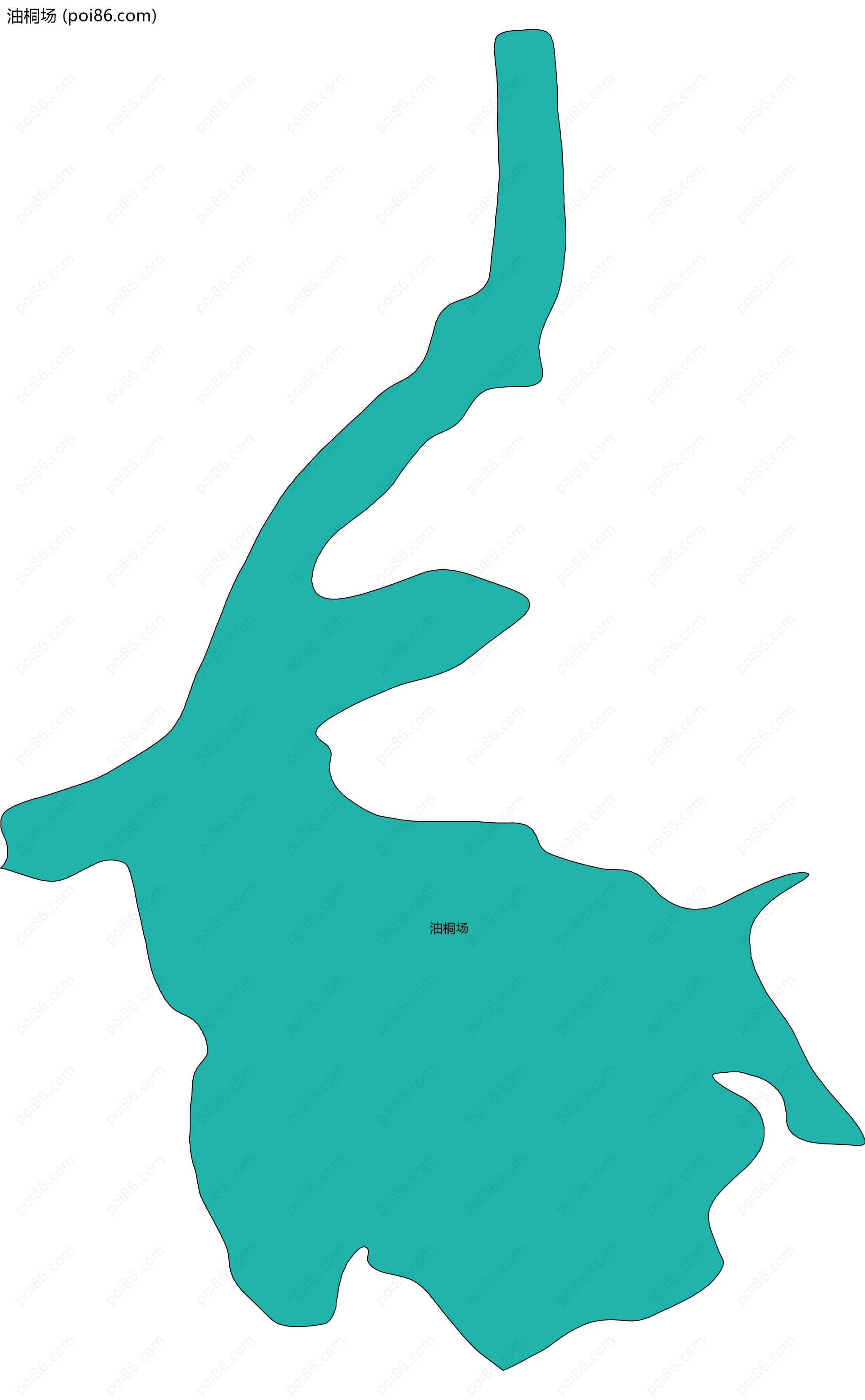 油桐场边界地图