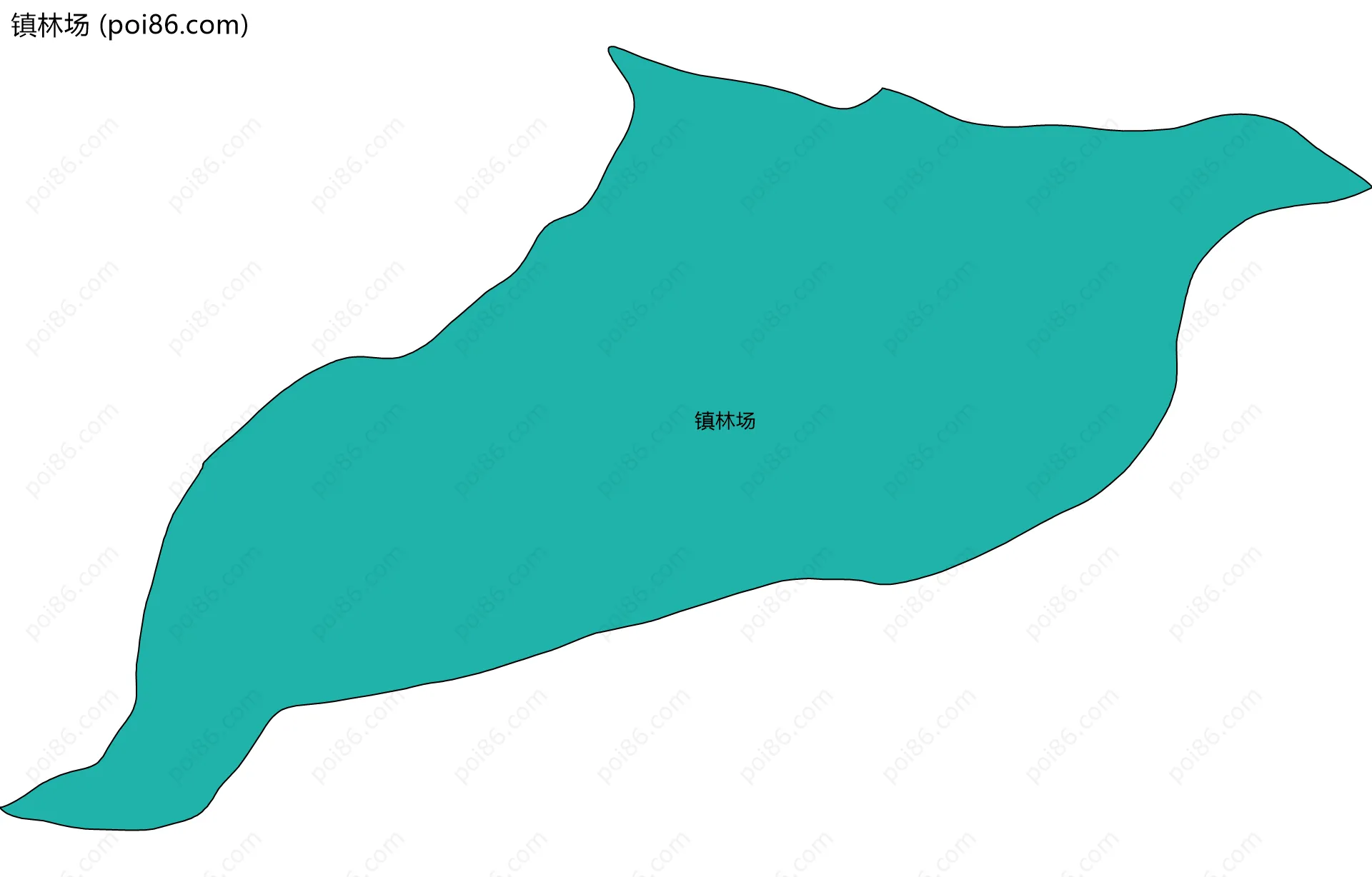 镇林场边界地图