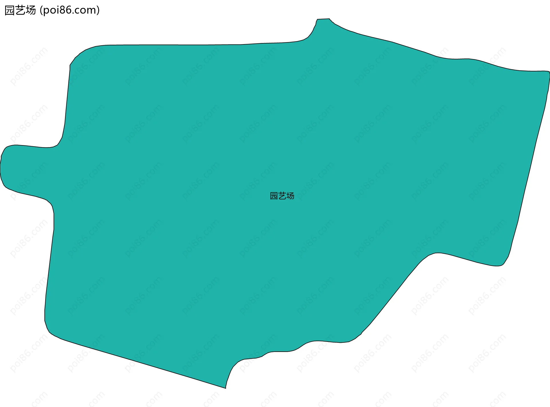 园艺场边界地图