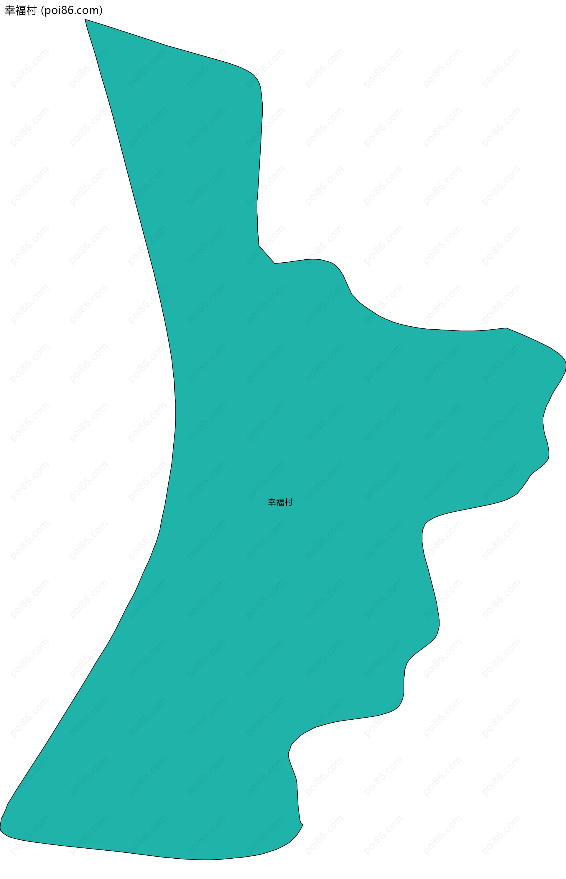 幸福村边界地图