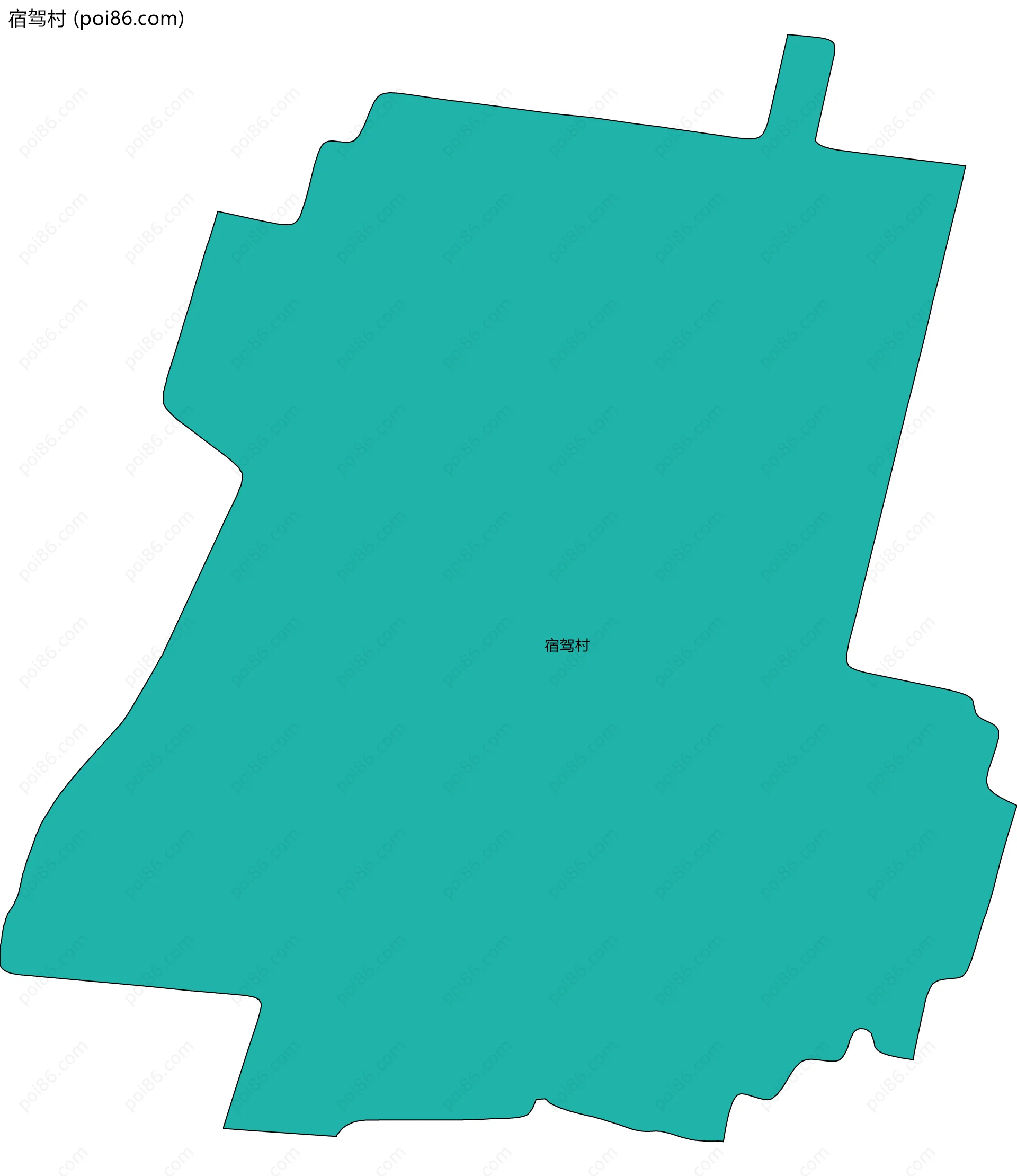 宿驾村边界地图